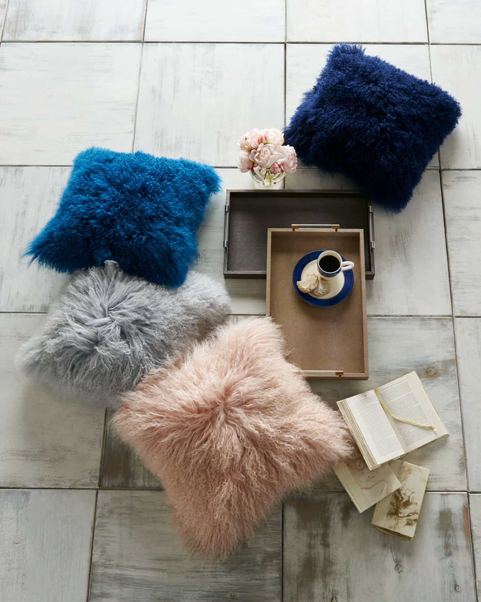 Tibetan lamb pillows outlet
