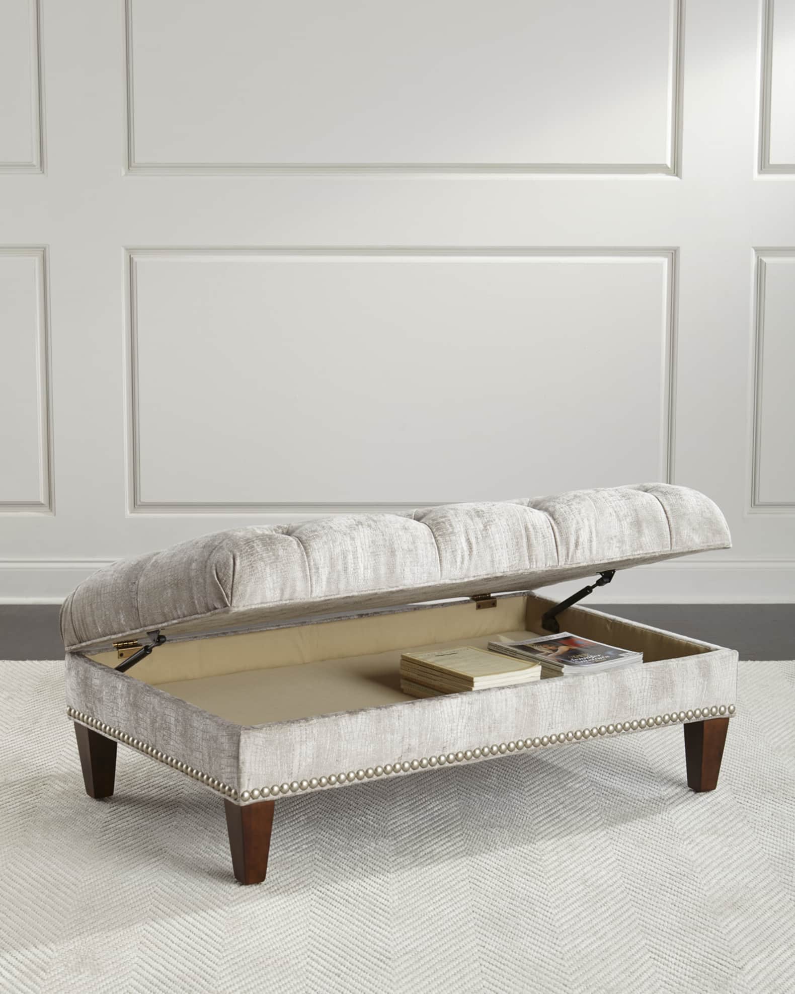 Fontaine Tufted Storage Ottoman 1
