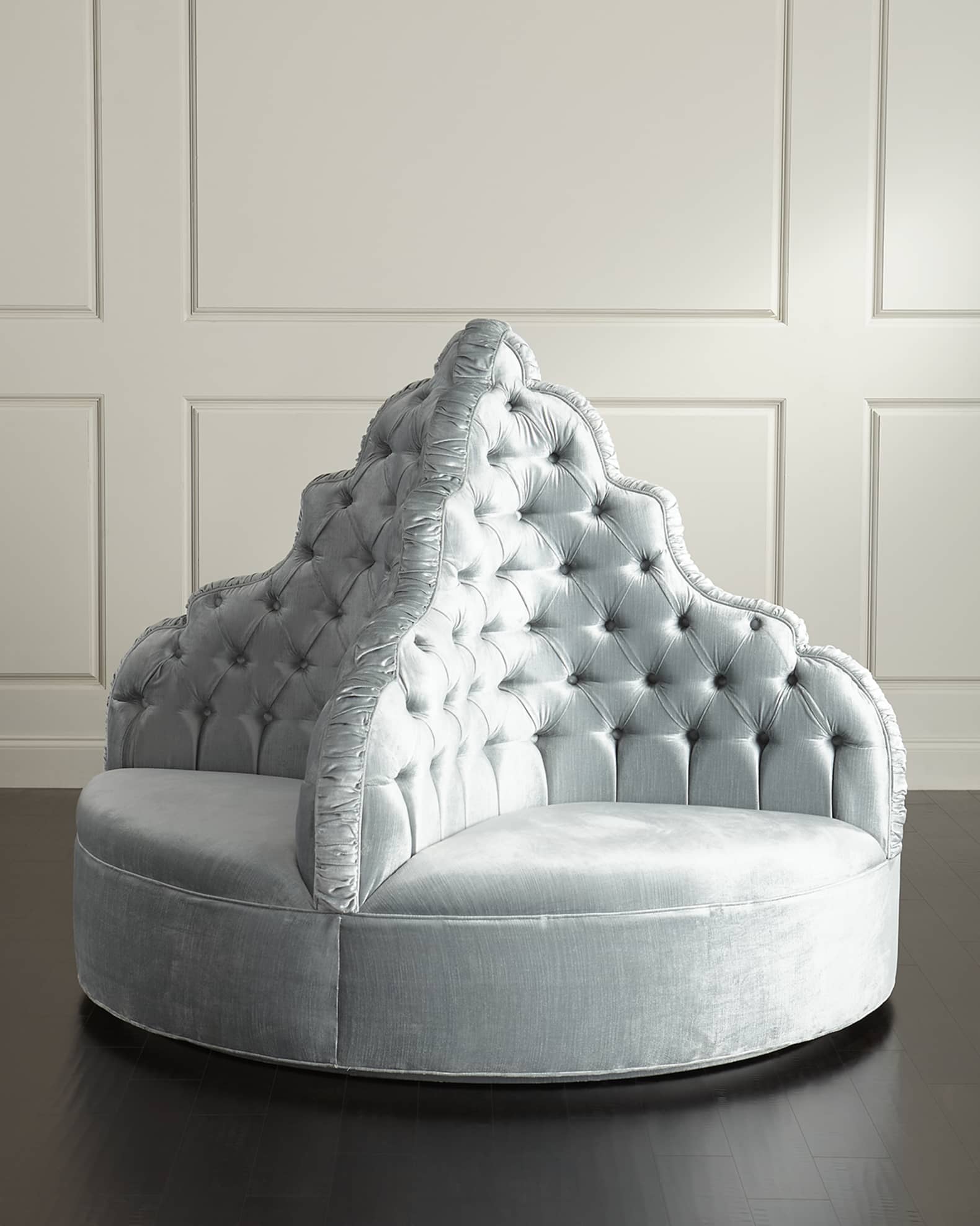 Amour Tufted Party Ottoman 0
