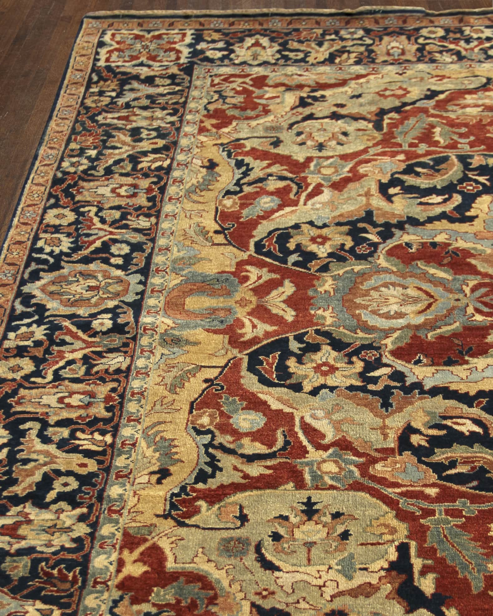 Bergeron Antiqued Weave Serapi Rug 0