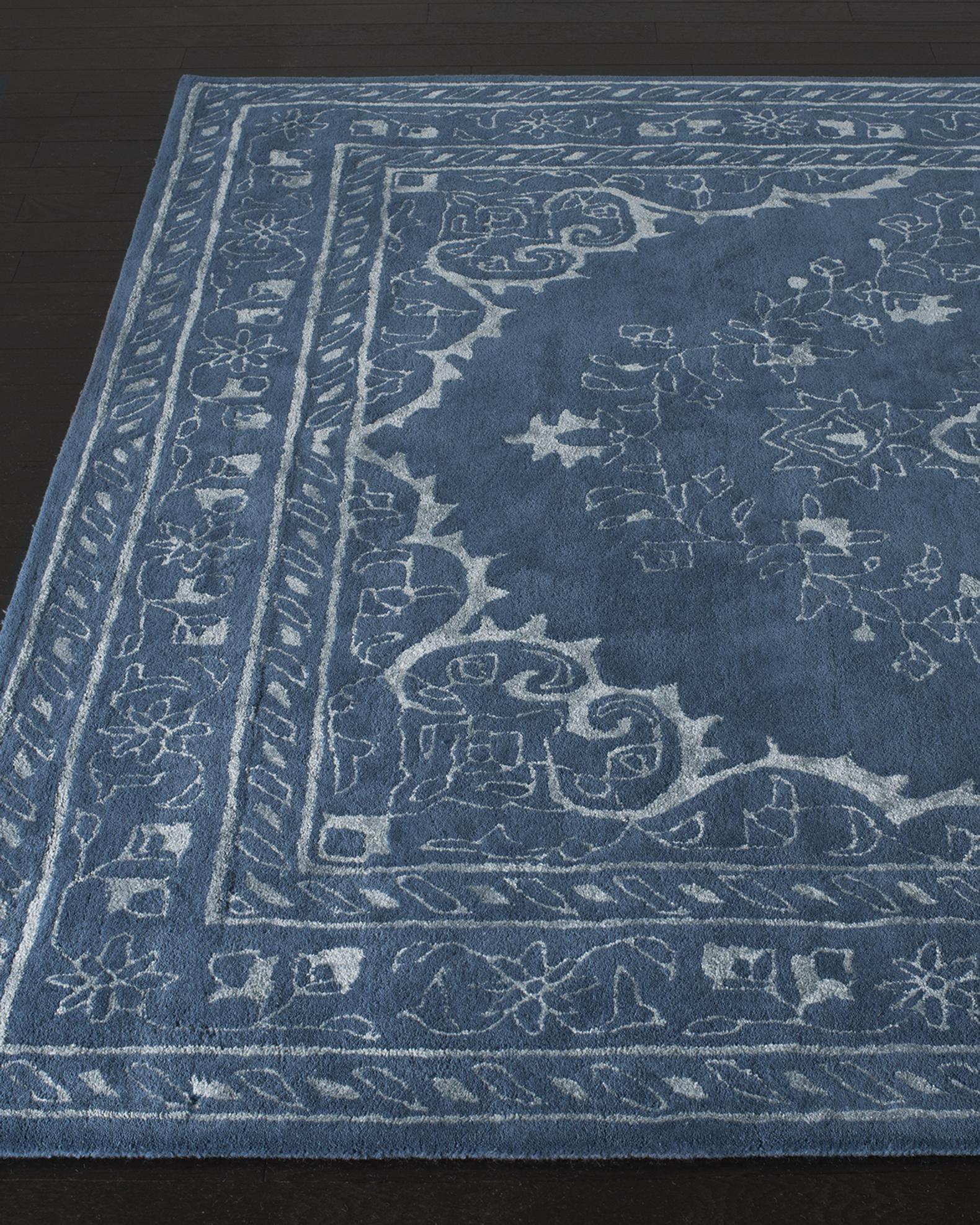 Safavieh Jaycee Blue Hand-Tufted Rug, 5' x 8' | Neiman Marcus