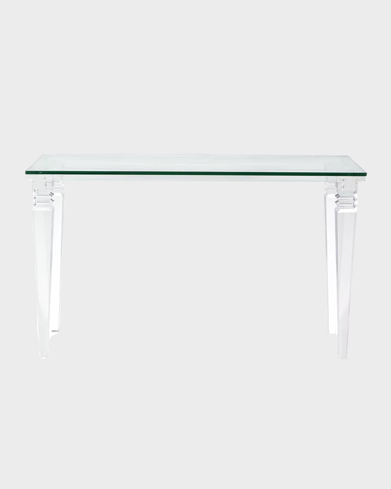 Christelle Acrylic Console Table 0