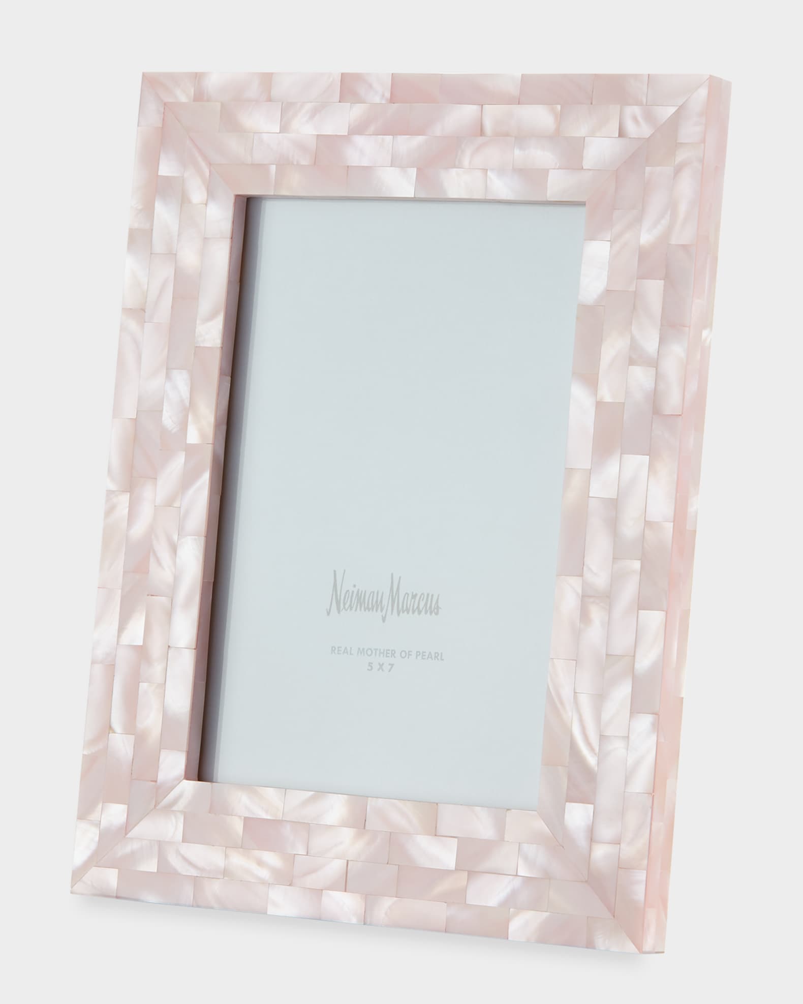 Mother-of-Pearl Picture Frame, Pink, 5" x 7"