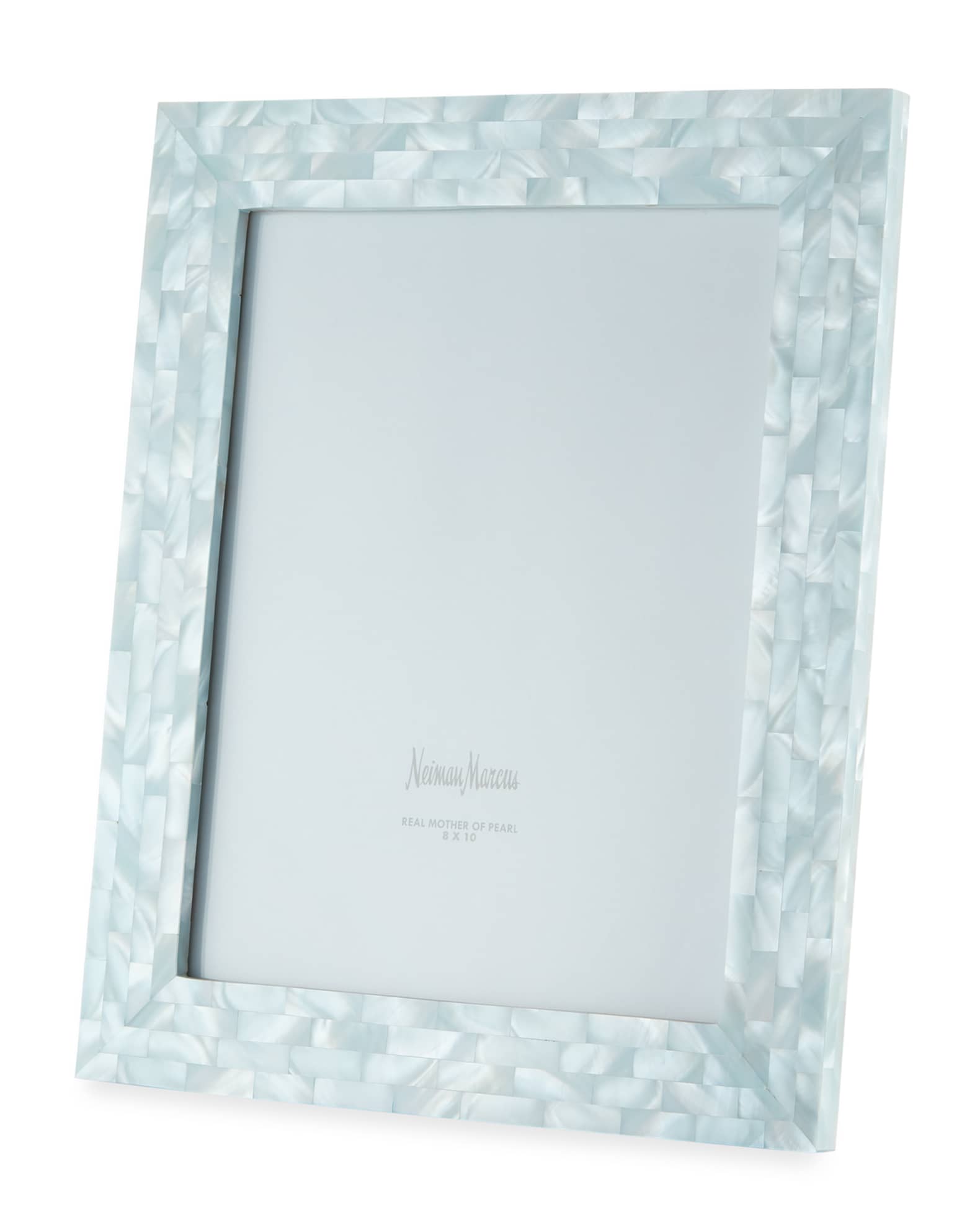 The Jws Collections Mother-of-Pearl Picture Frame, Blue, 8