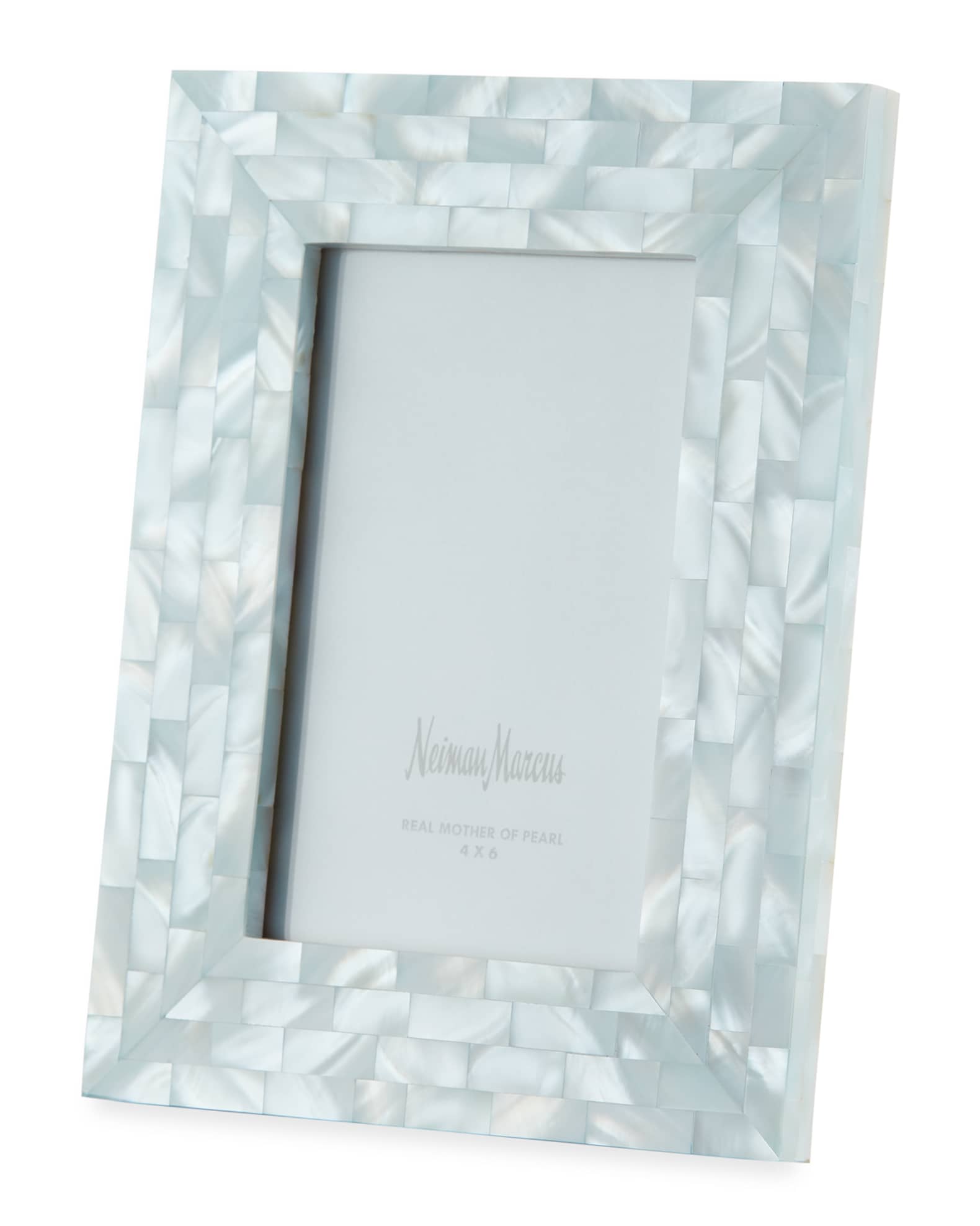 The Jws Collections Mother-of-Pearl Picture Frame, Blue, 4