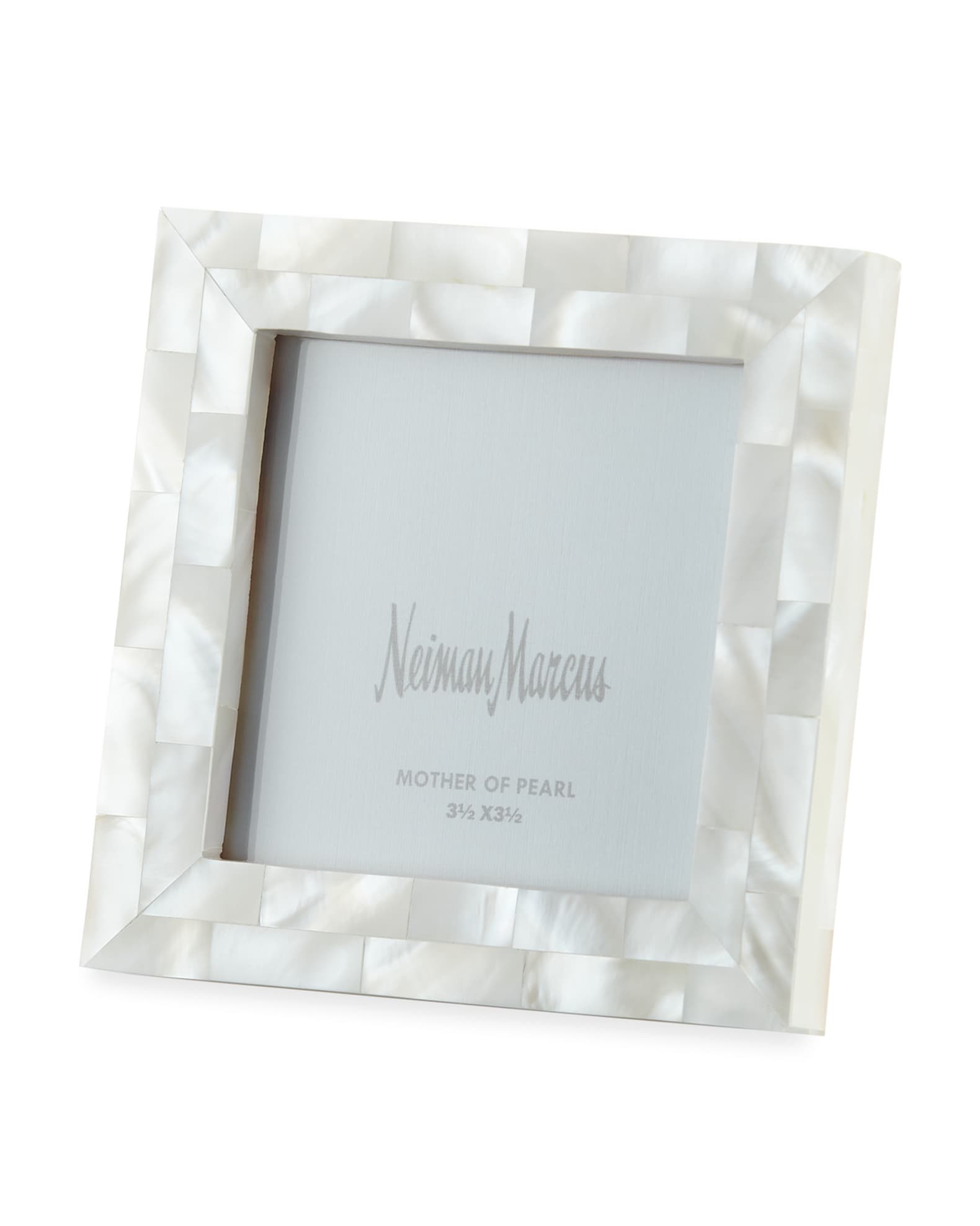 The Jws Collections Mother-of-Pearl Picture Frame, White, 3.5