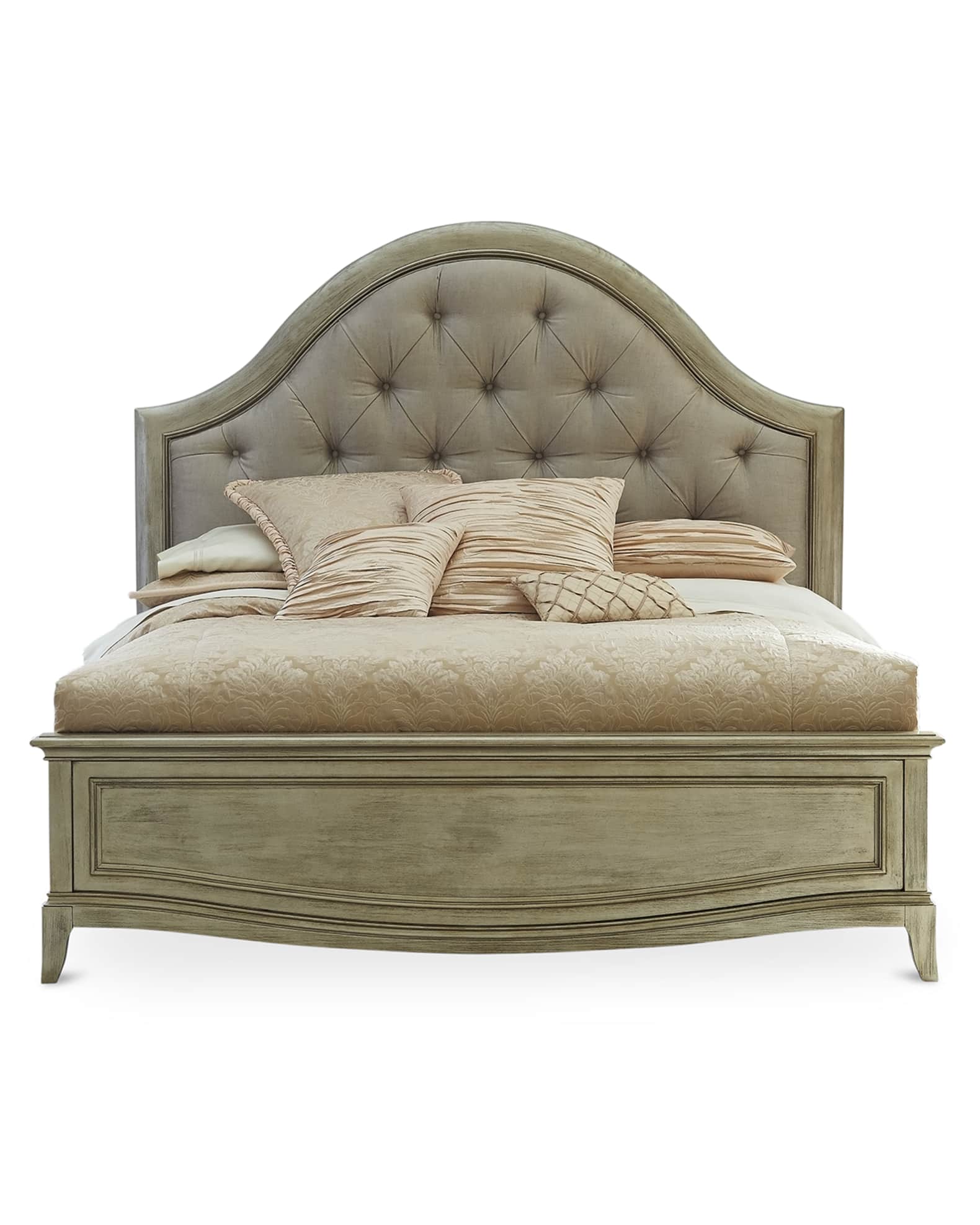 Montane Tufted King Bed with Drawers Neiman Marcus