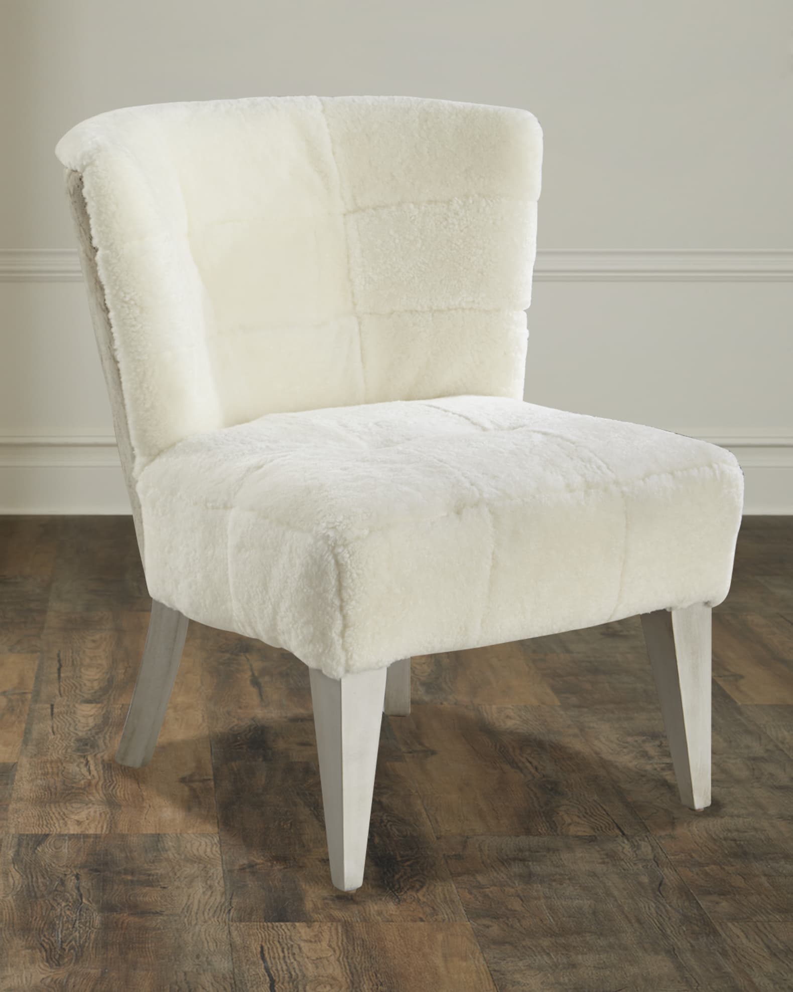 Paulette Shearling Accent Chair 0