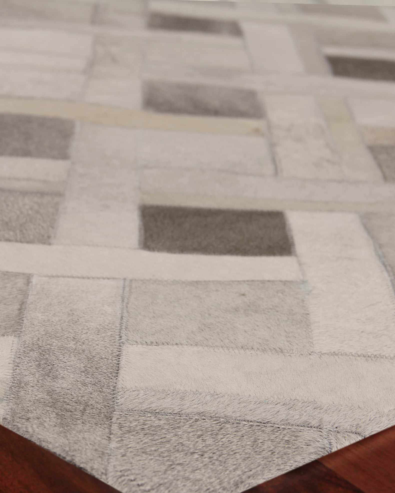 Austin Hairhide Hand-Stitched Rug | Neiman Marcus