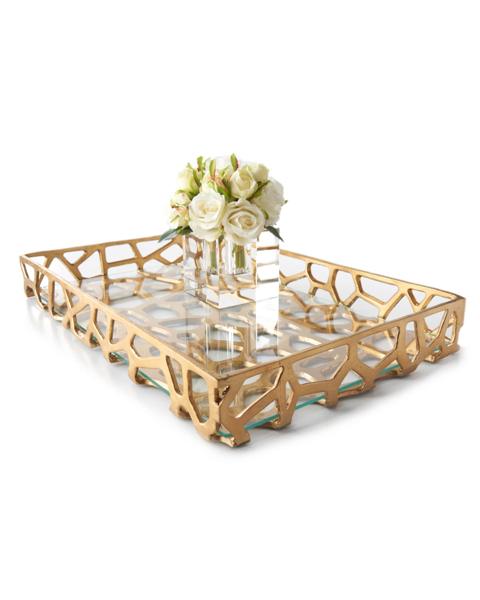 Organic Iron Tray with Glass 1