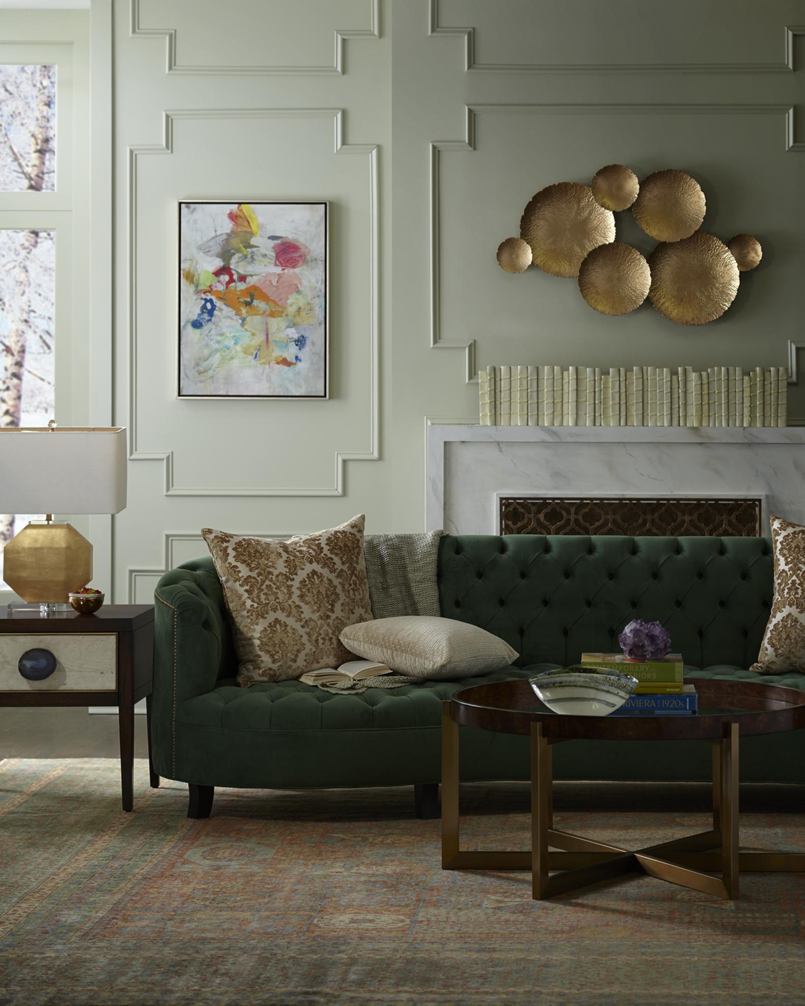 Haute House Vaughn Tufted Velvet Sofa 126
