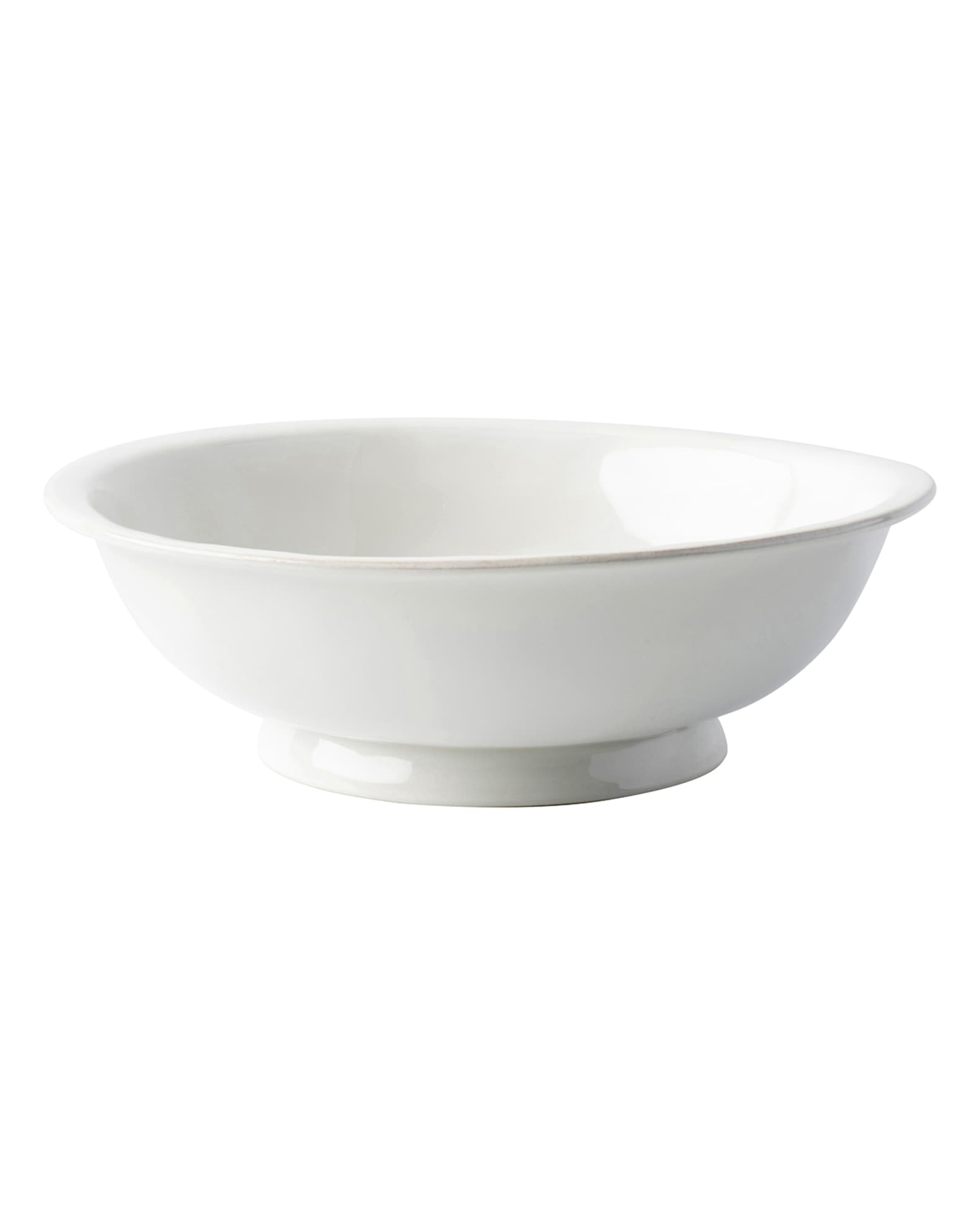 Puro Footed Fruit Bowl - Whitewash 1