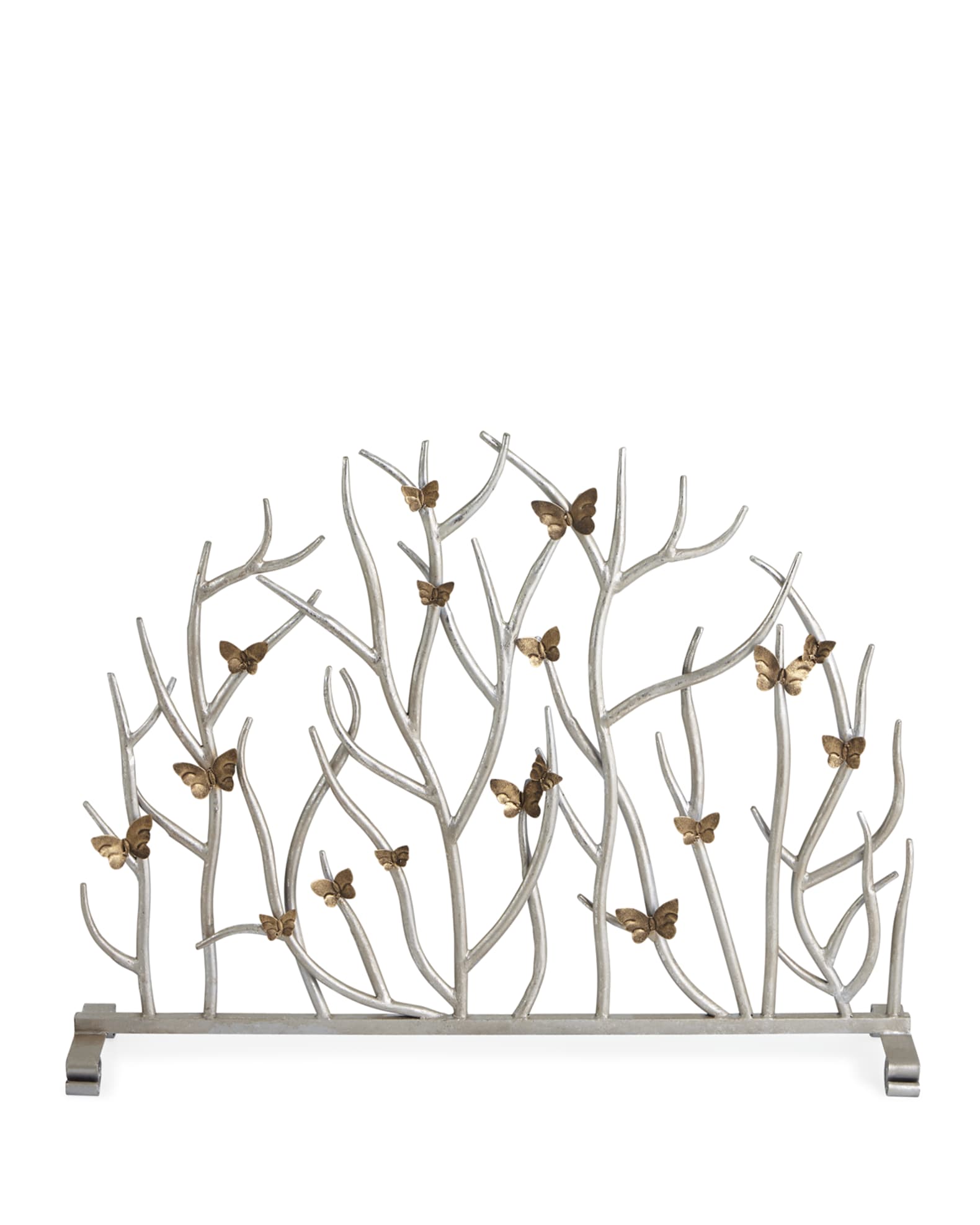 Twig Fireplace Screen with Golden Butterflies Neiman Marcus