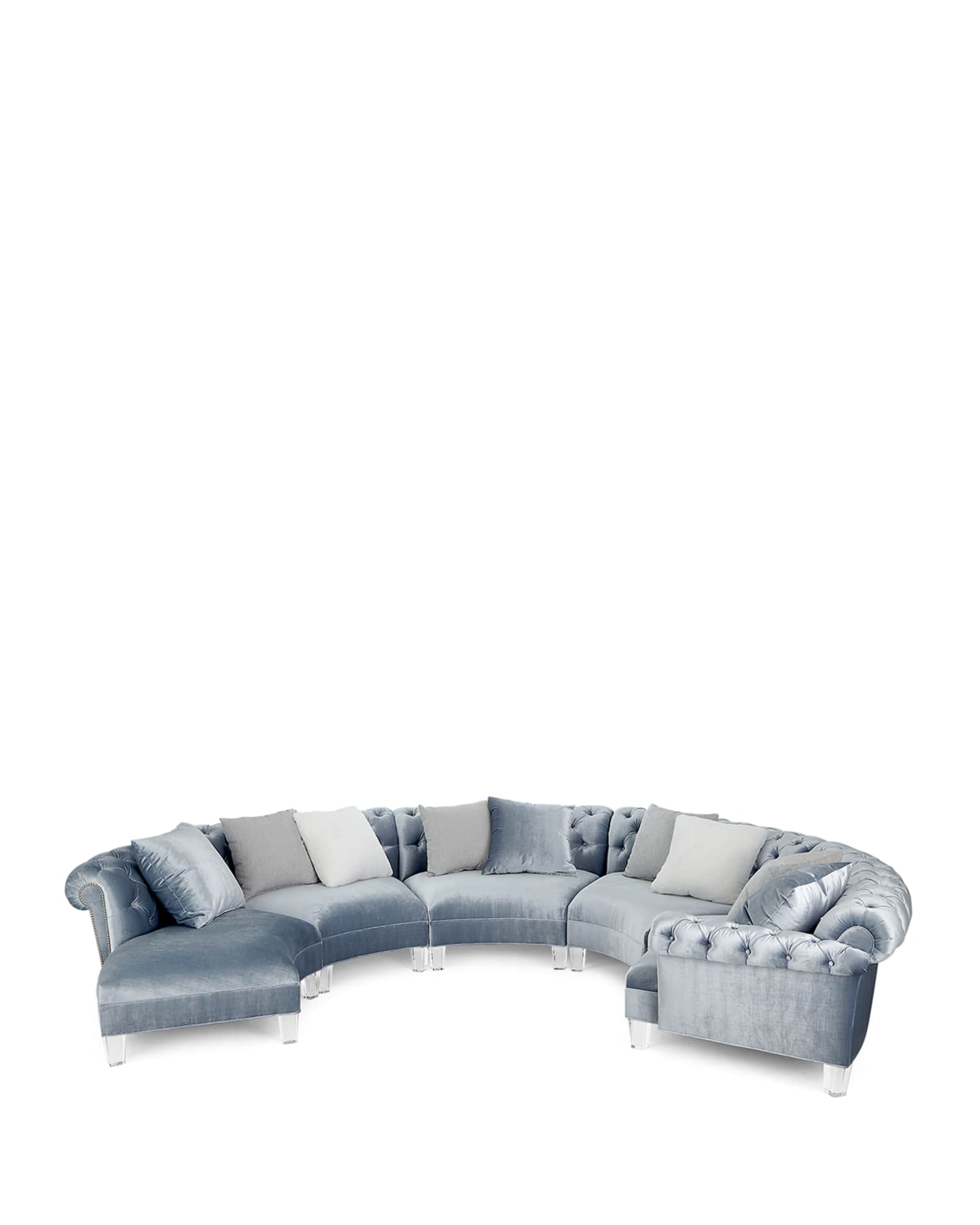 Varianne Curved Sectional Sofa 0