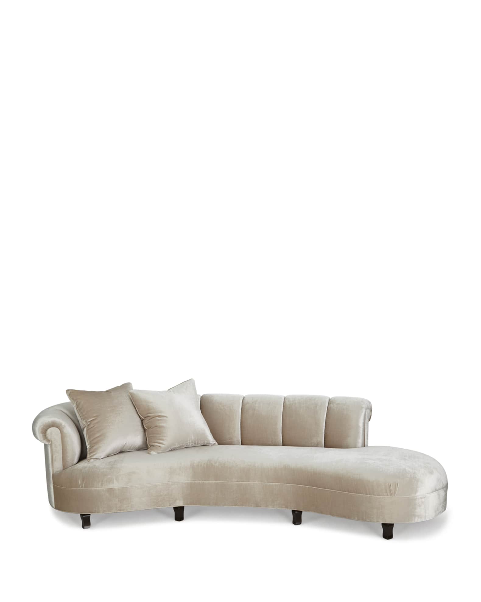 Faye Channel Tufted Sofa 120" 1