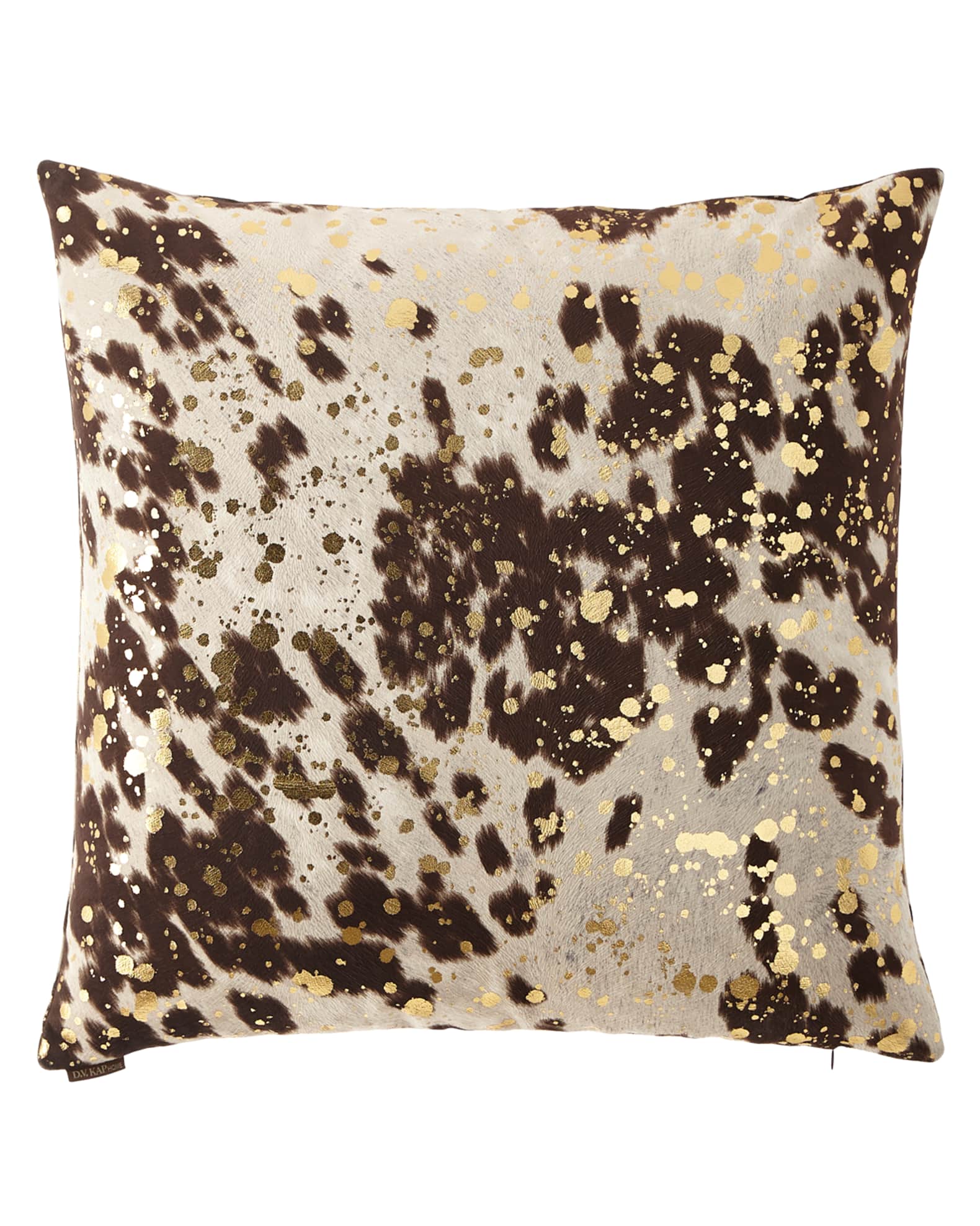 D.V. KAP Home Motley Moo Milk Pillow, 24"Sq.