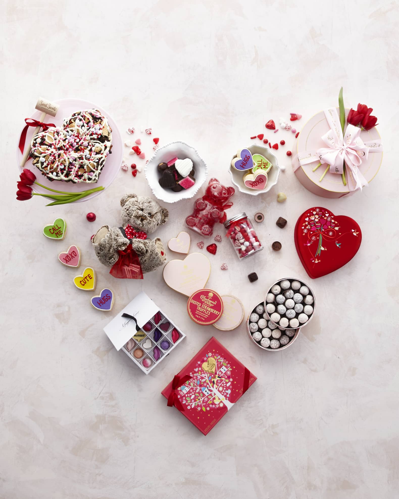 Conversation Hearts Shortbread Cookies 1