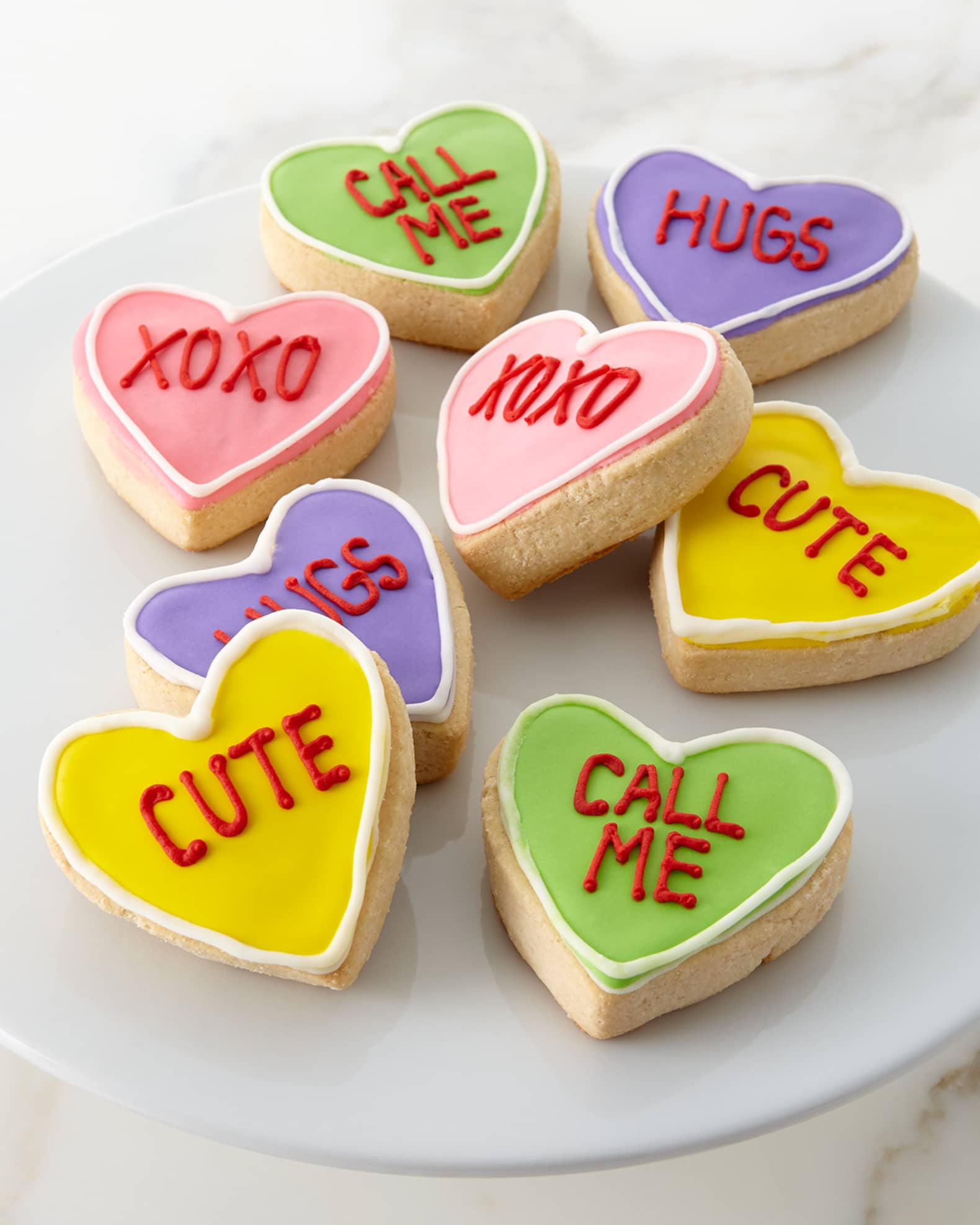 Conversation Hearts Shortbread Cookies 0