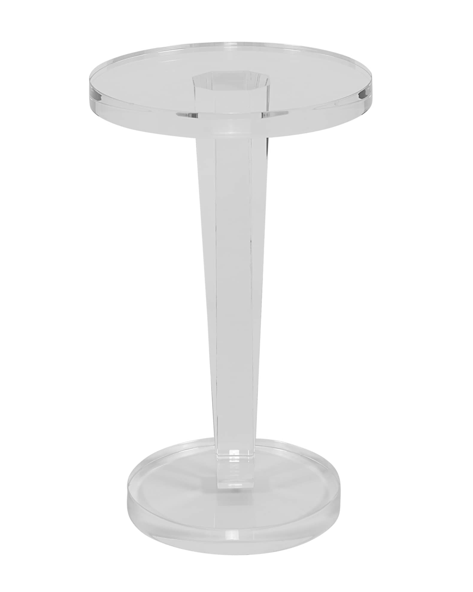 Lisette Acrylic Round Side Table 1