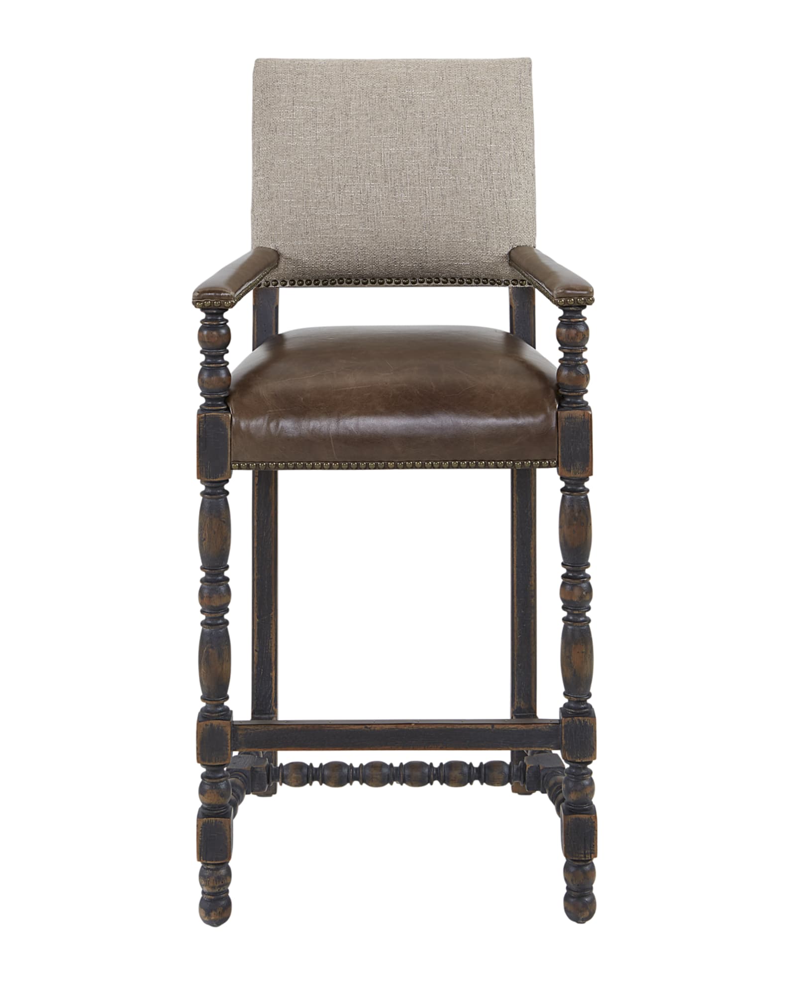 Casella Leather Bar Stool, 31" 1