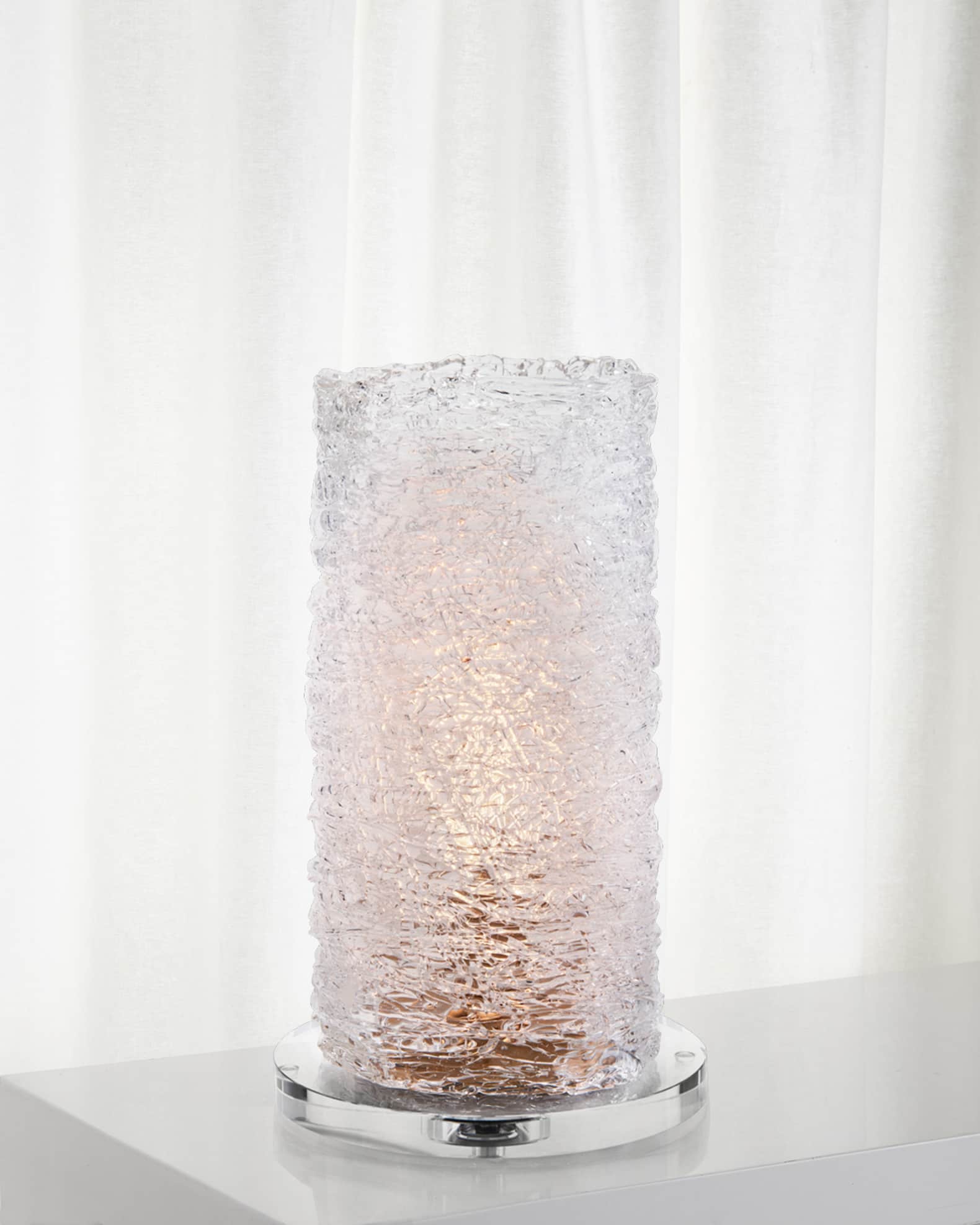 John Richard Collection Spun Glass Accent Lamp 17 T Neiman Marcus