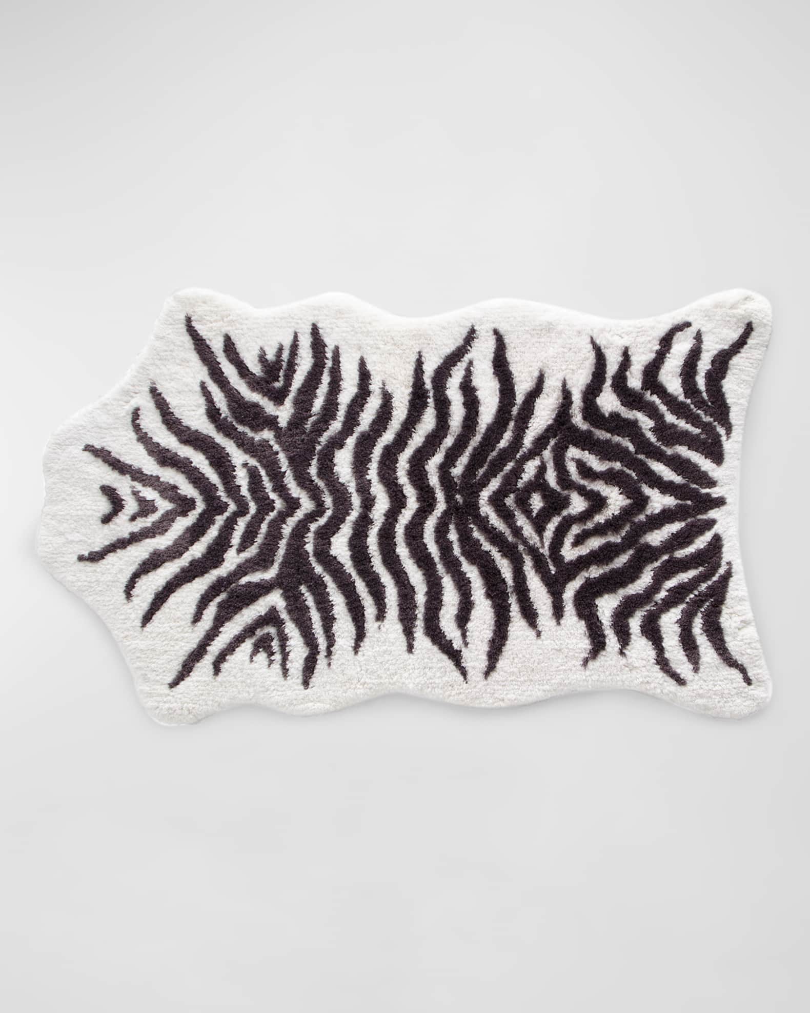 Mountain Zebra Bath Rug, 35" x 59" 0