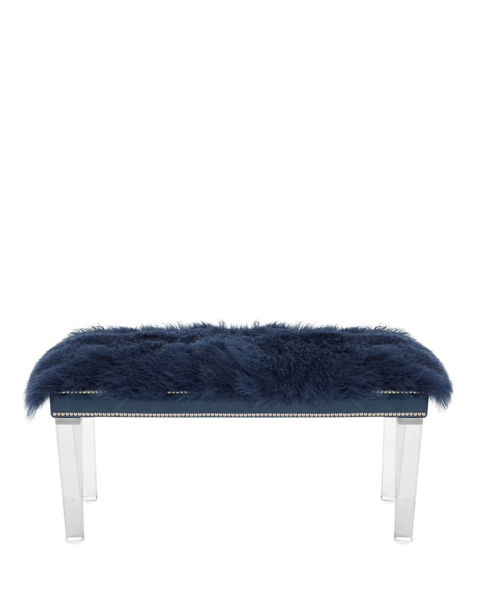Kirabelle Sheepskin Bench, 60" 1