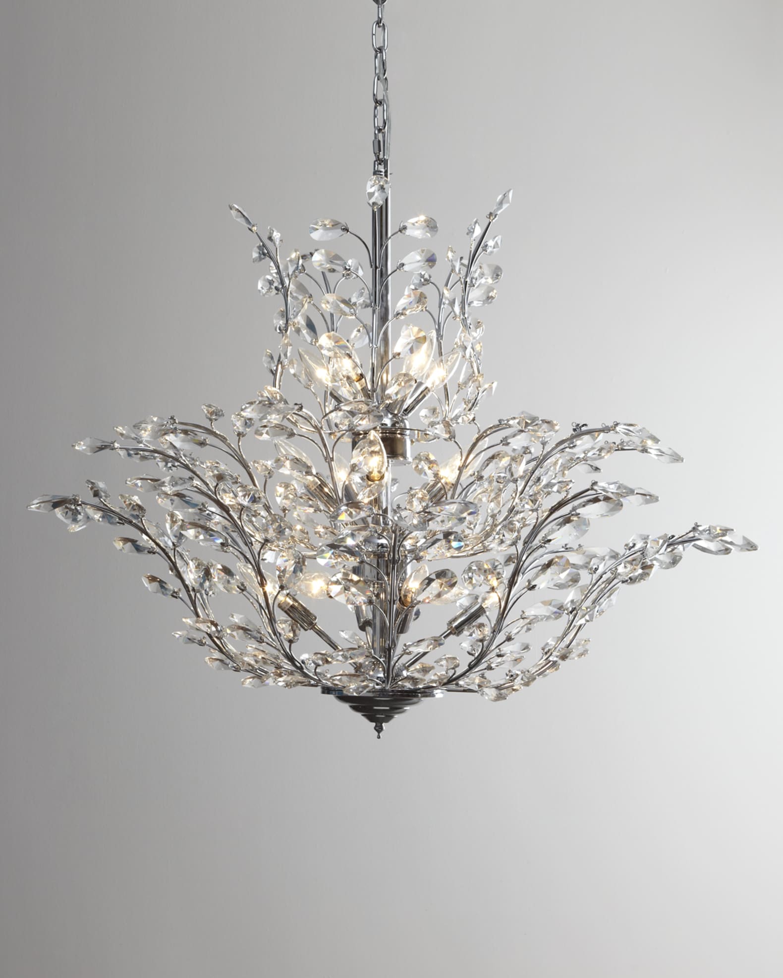 Dale Tiffany Upside Down 18Light Crystal Chandelier Neiman Marcus