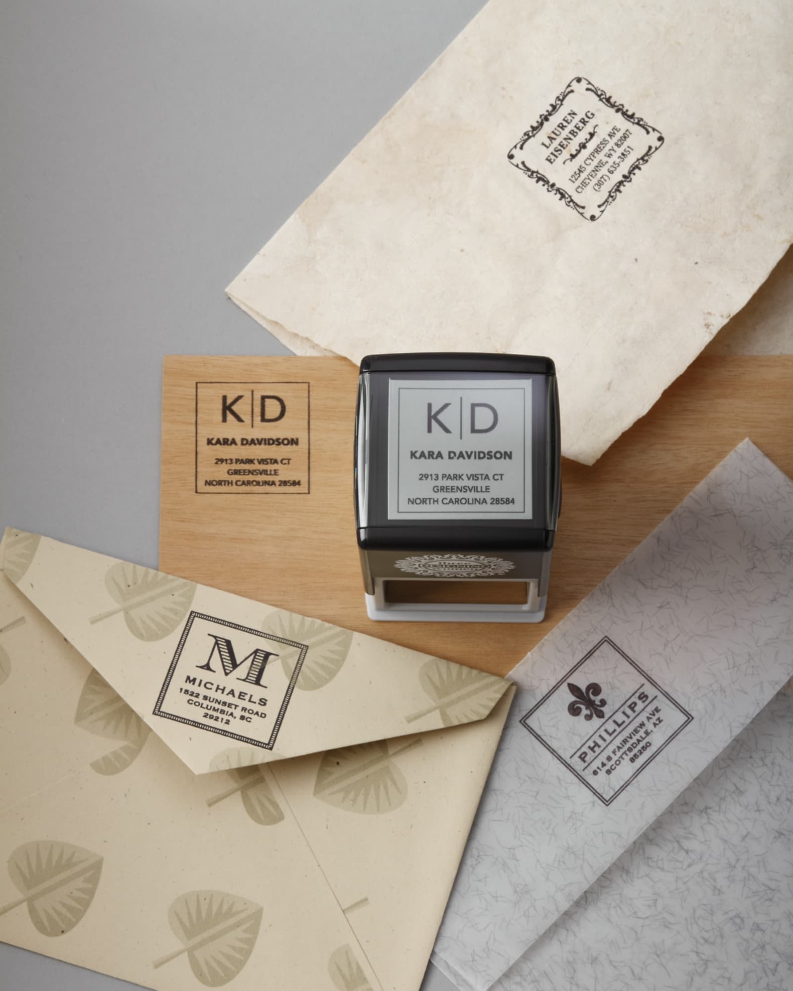 Two Initial Address Stamp 0