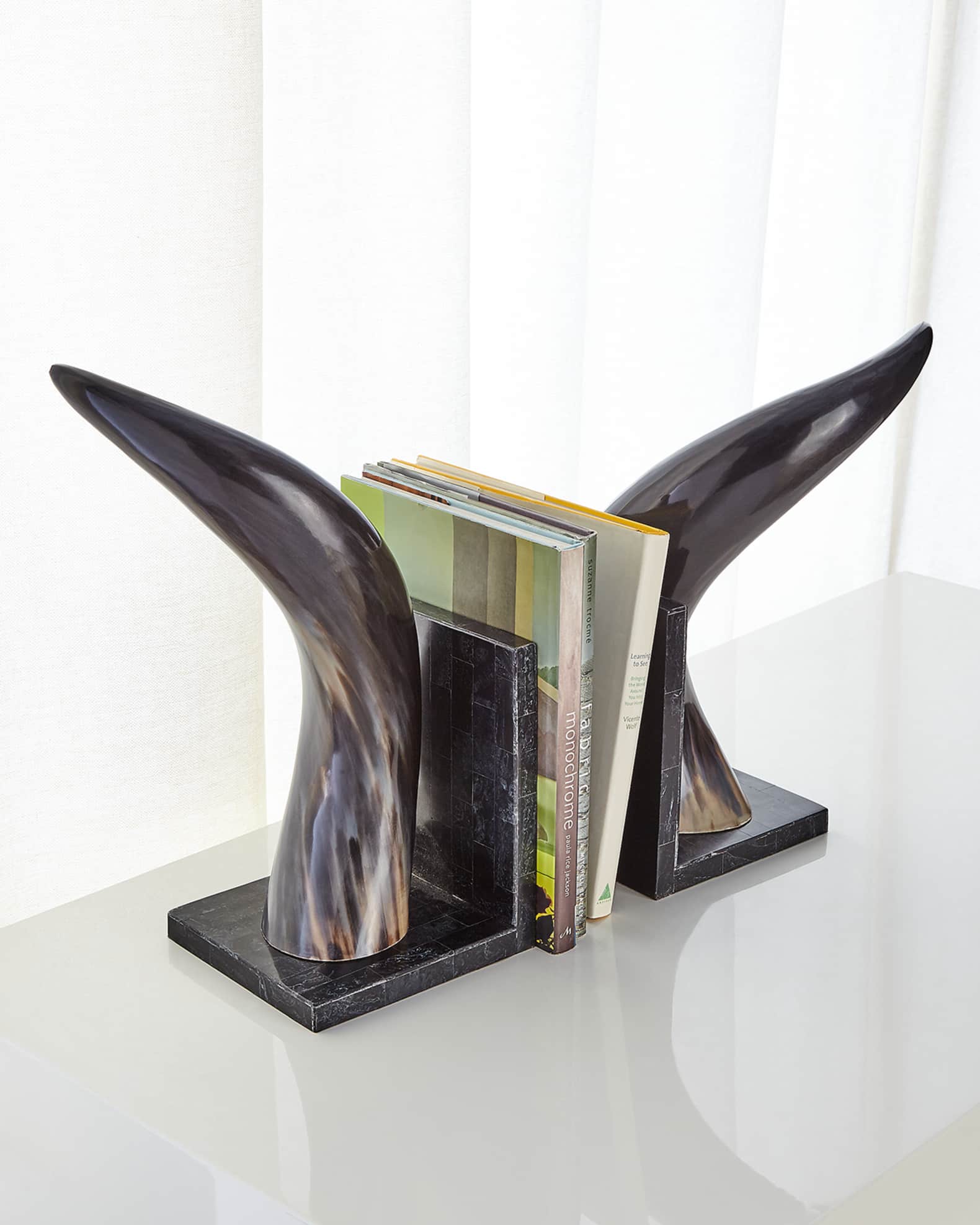 Horn Rimmed Bookends 0