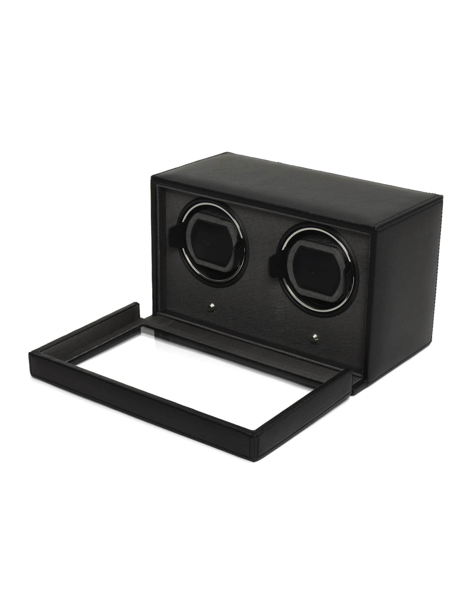 WOLF Double Cub Watch Winder with Cover Neiman Marcus