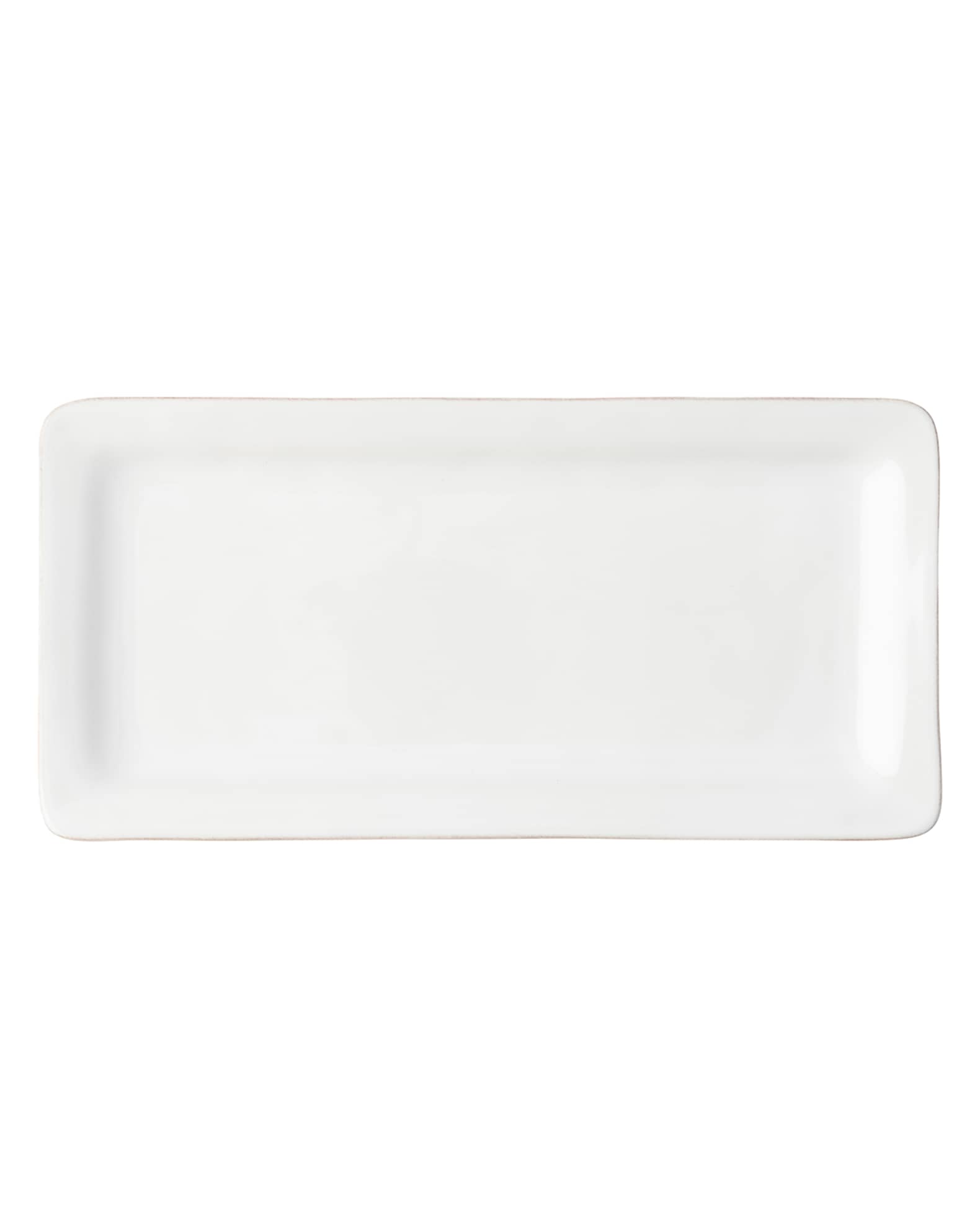Puro 15" Rectangular Appetizer Platter - Whitewash 0