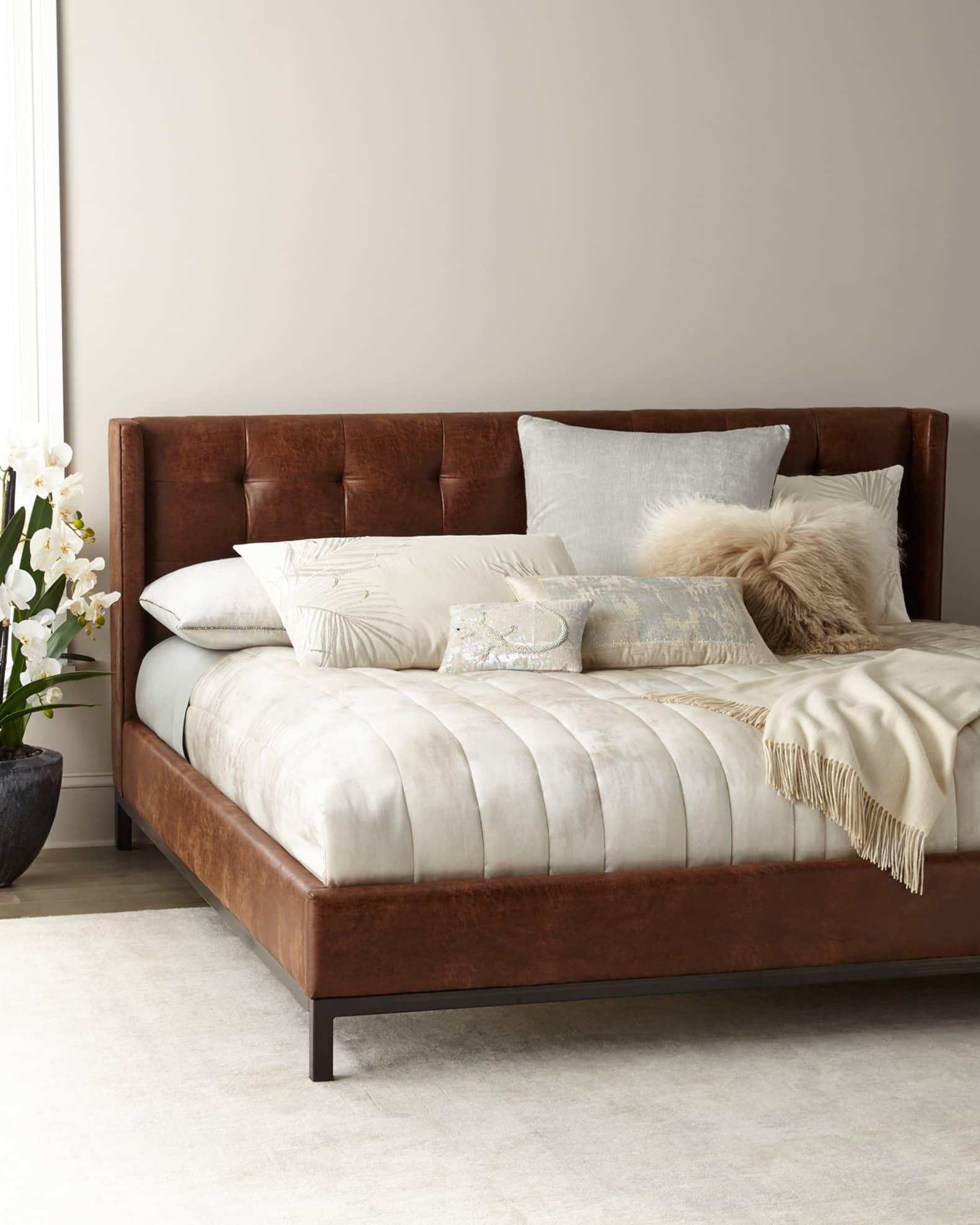 Patterson tufted store platform king bed