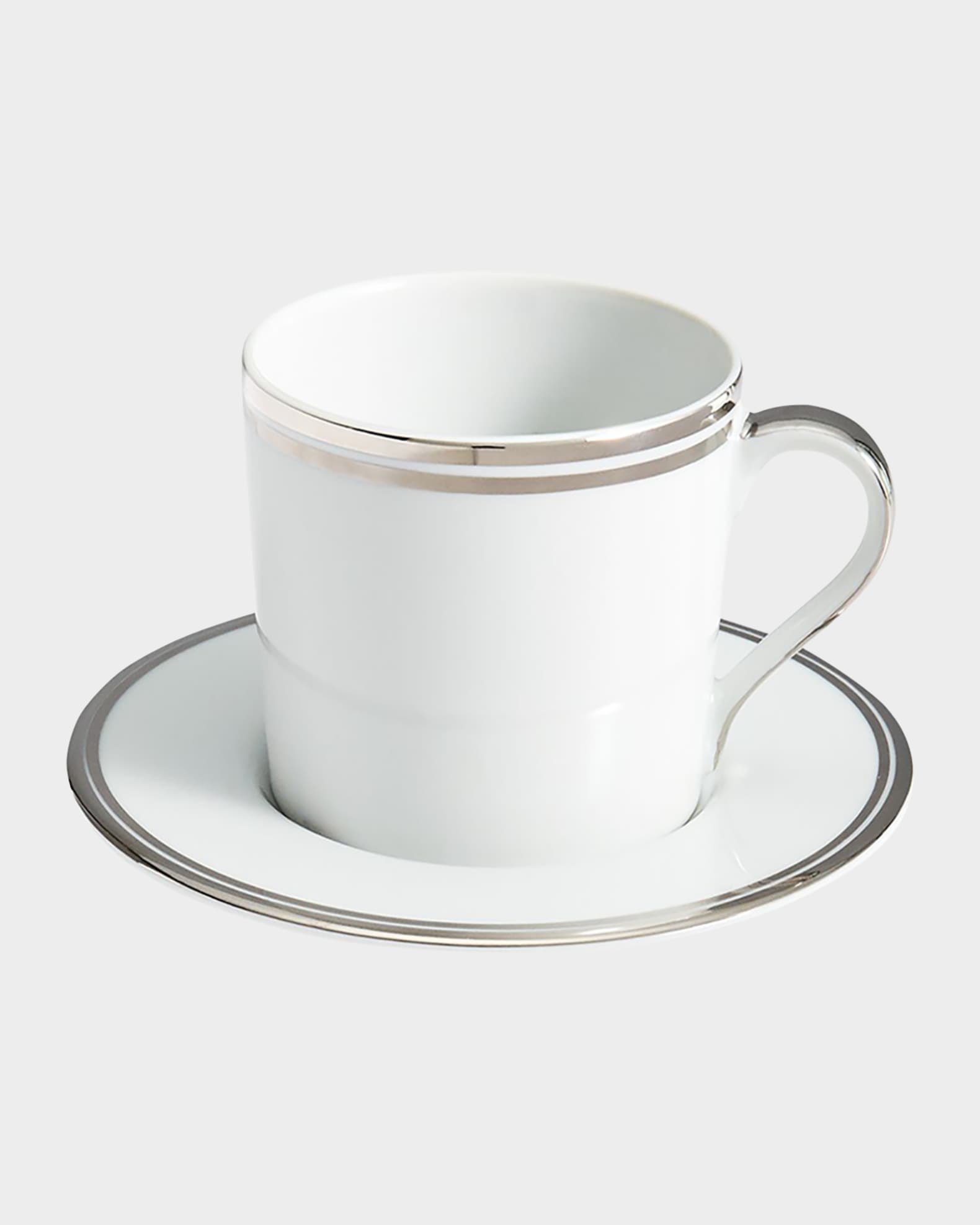 Wilshire Tea Cup and Saucer, Platinum 0