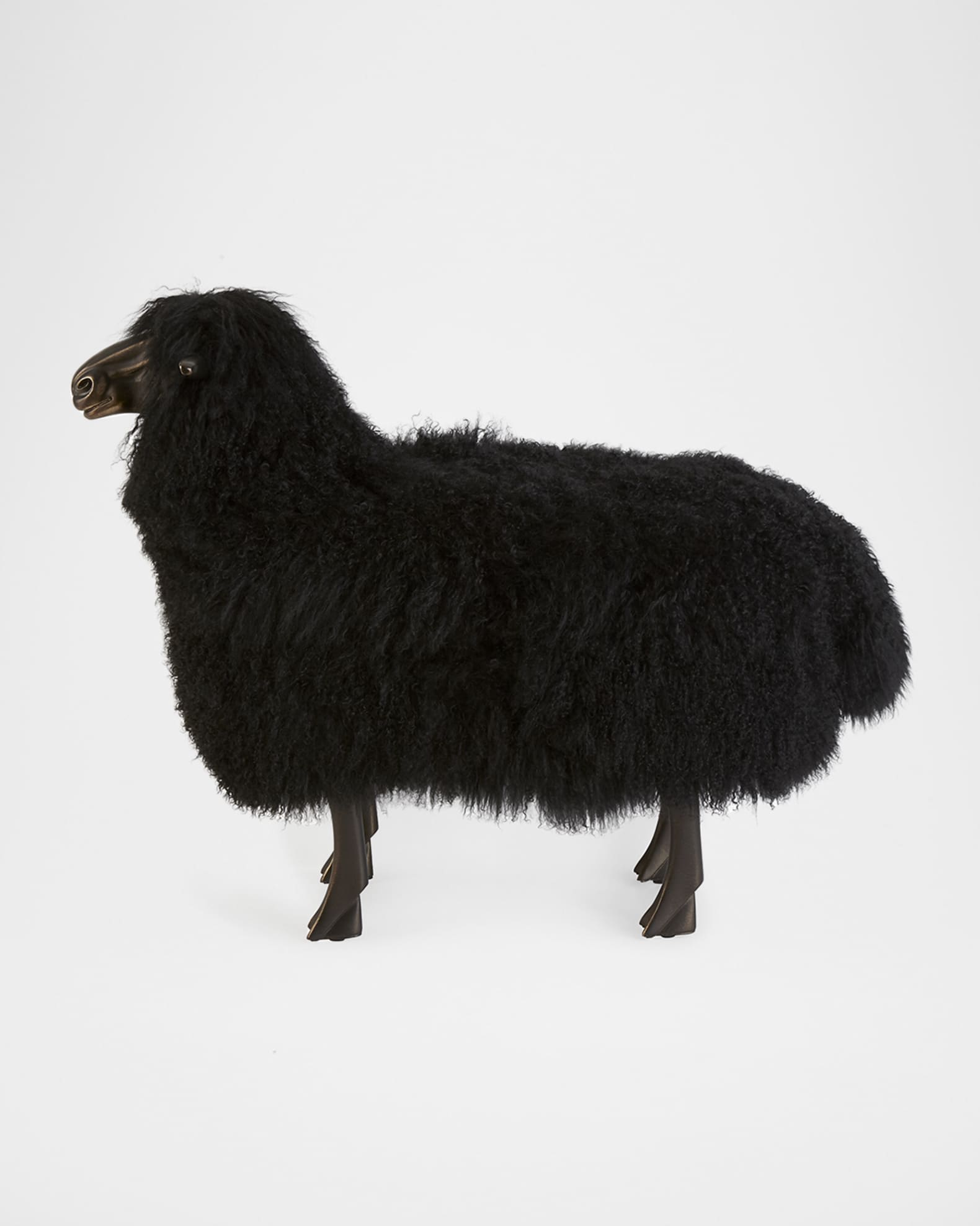 Interlude Home Maddox Sheepskin Bench | Neiman Marcus