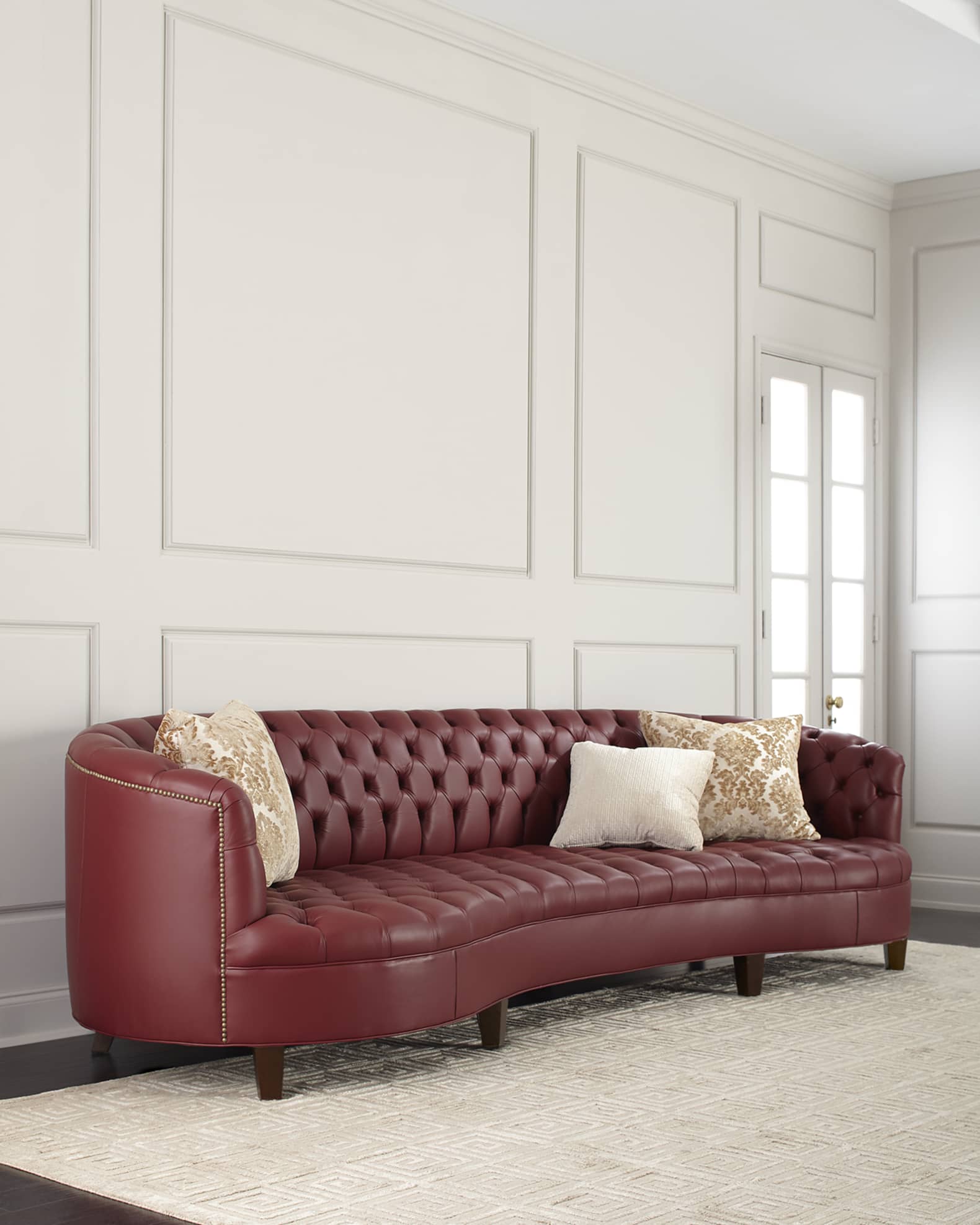 Magnolia Leather Sofa, 126" 1