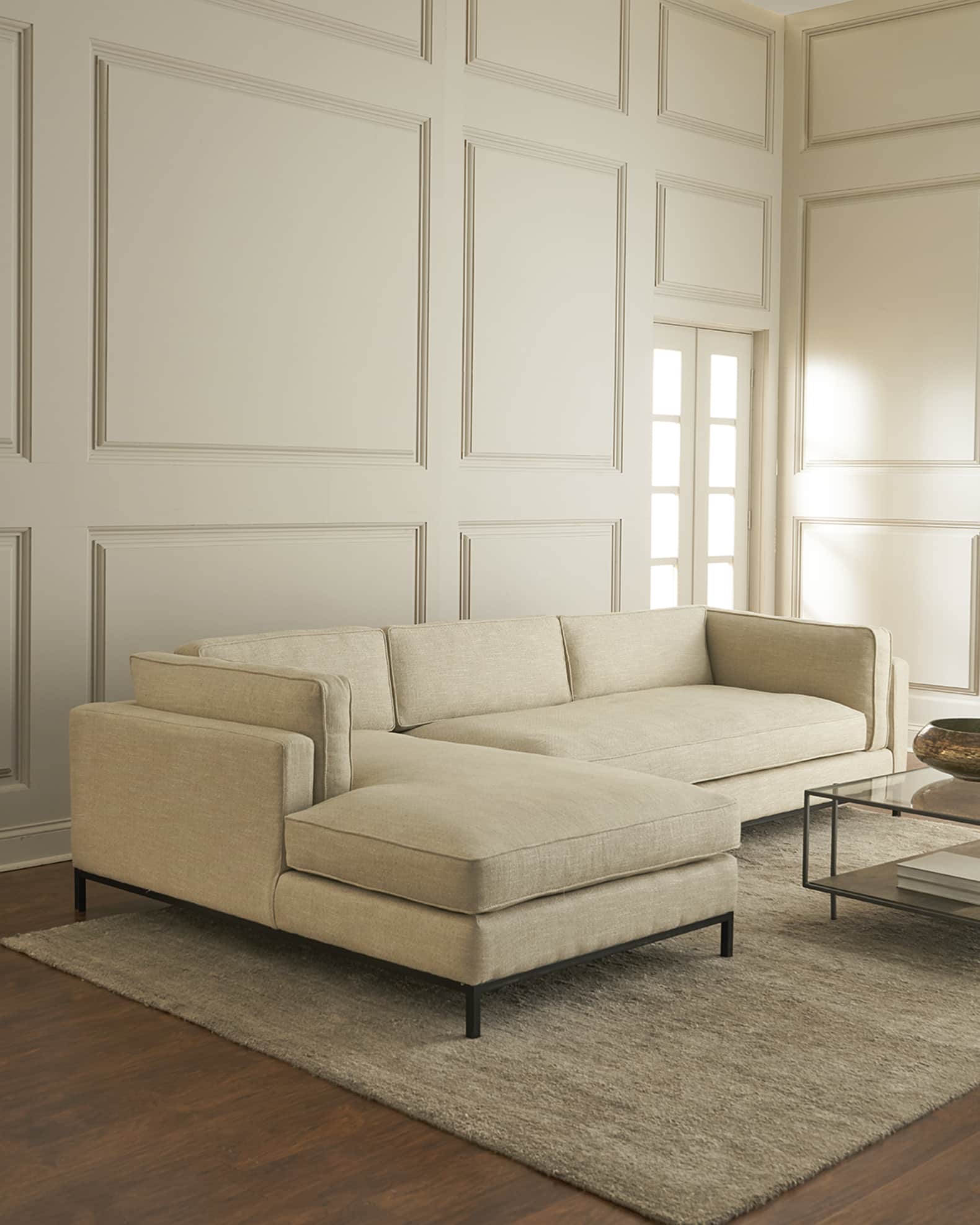 Four Hands Sussex Left Chaise Sectional Neiman Marcus