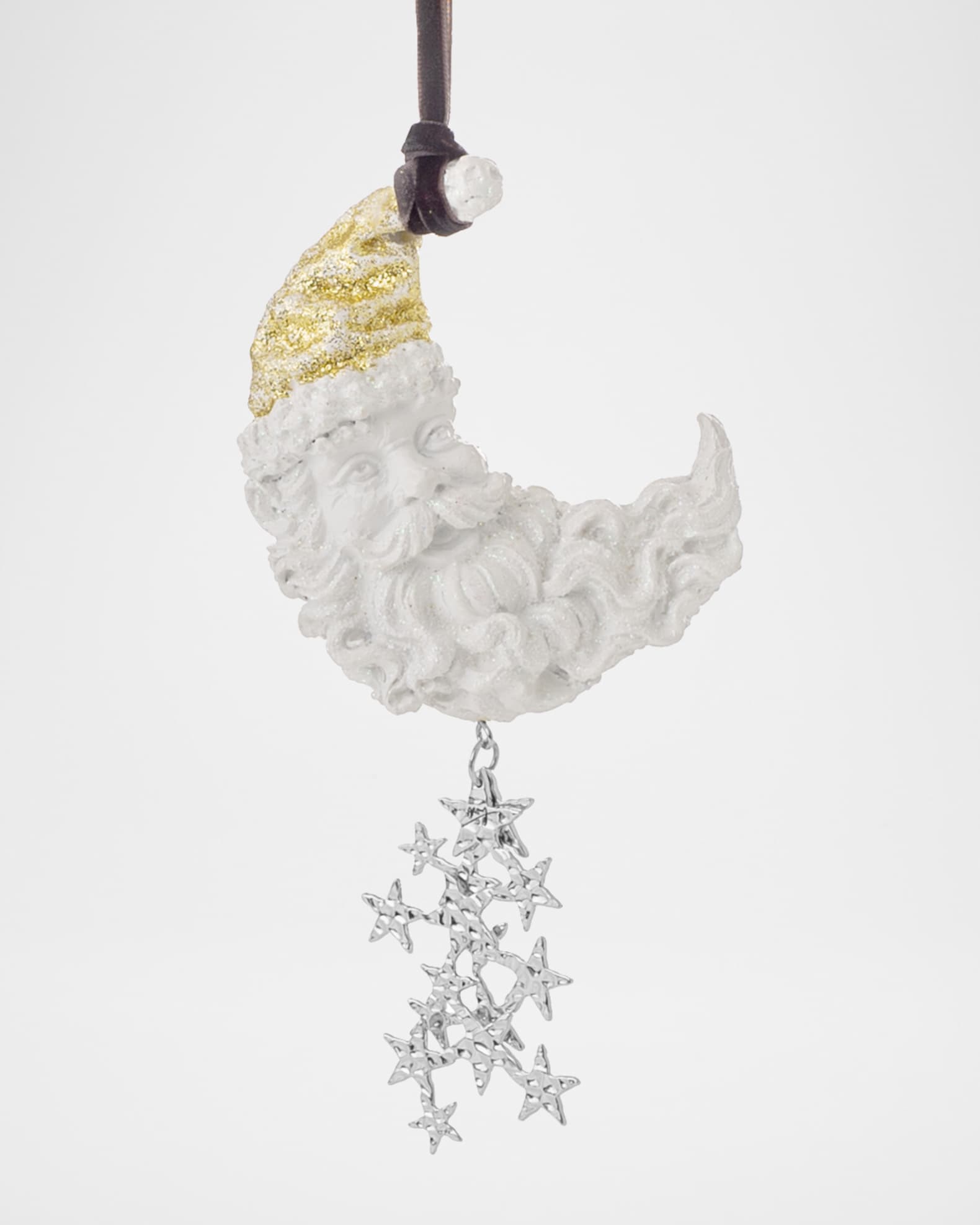 Santa Moon Ornament 0