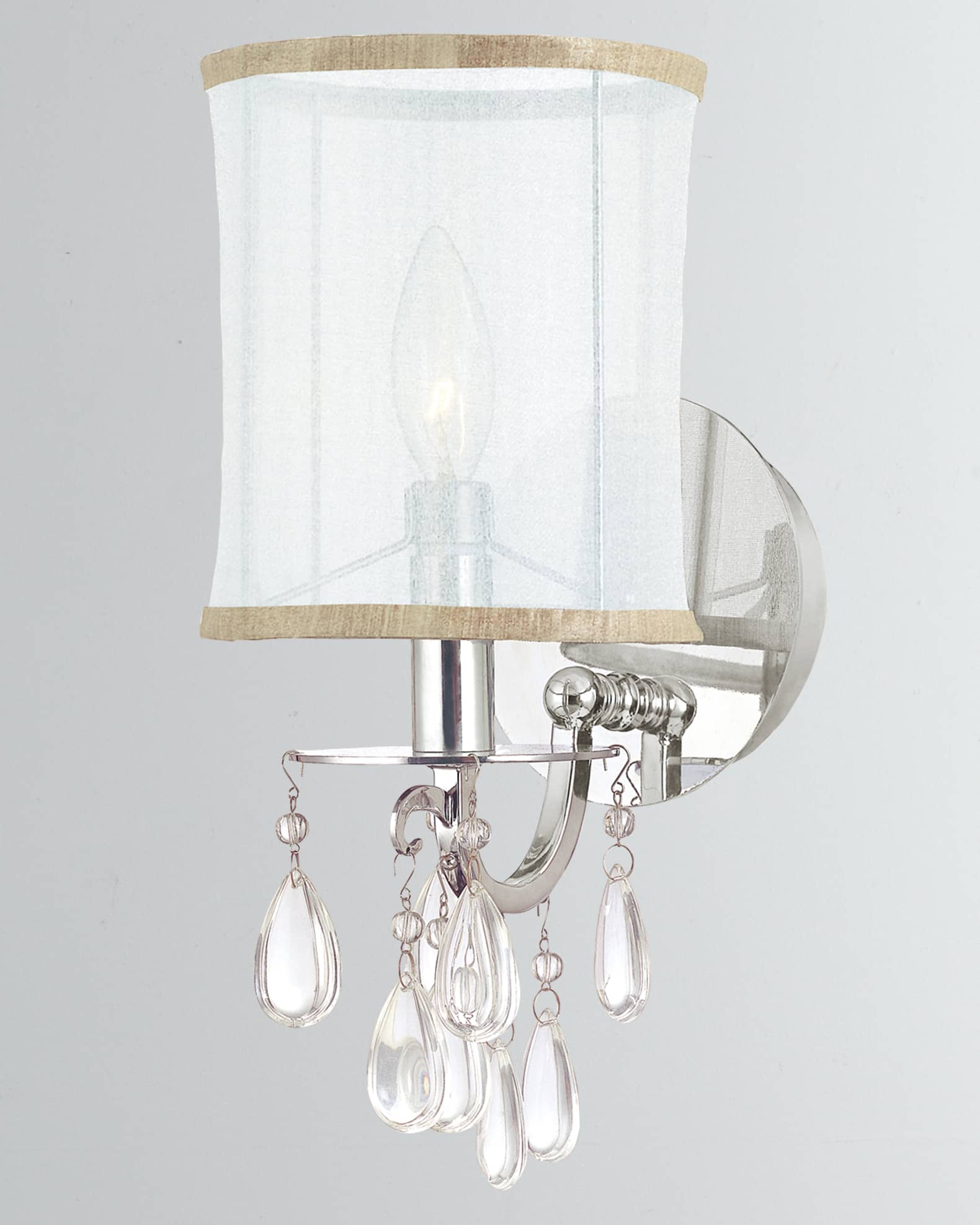 Hampton 1-Light Chrome Sconce 0