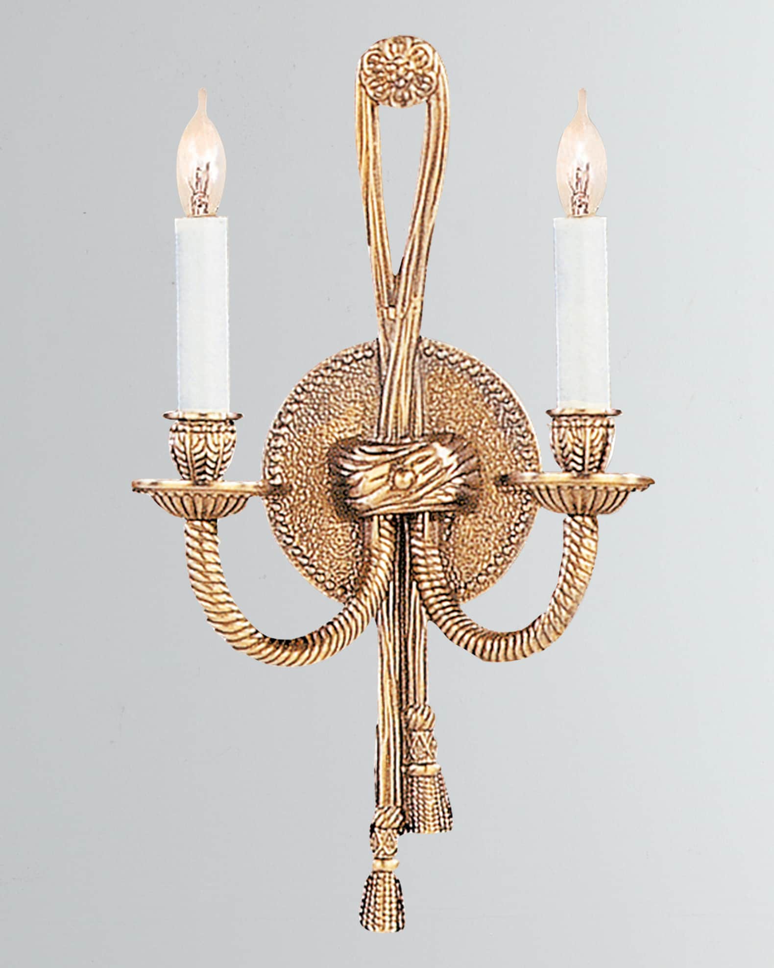 2-Light Olde Cast Brass Wall Mount 0