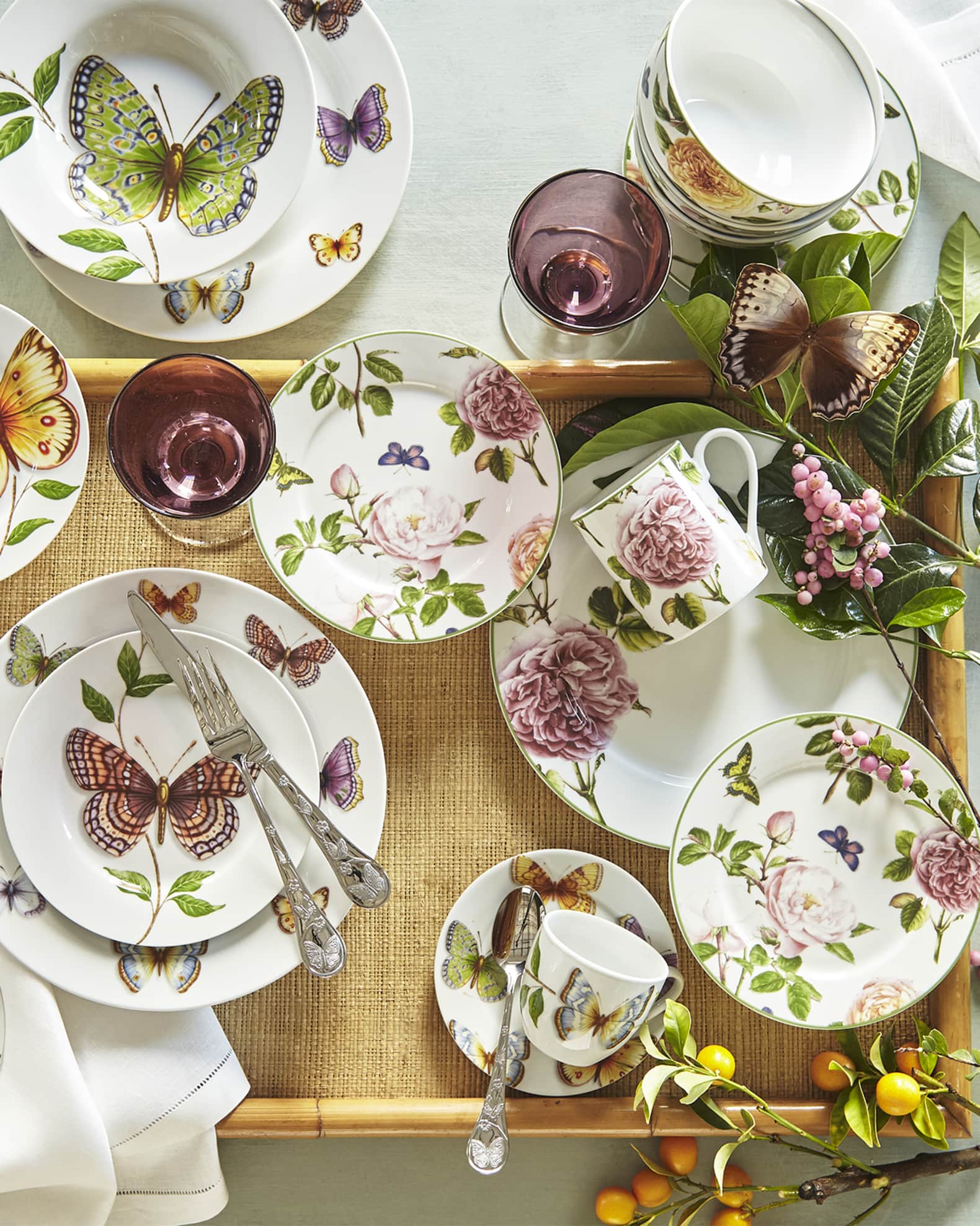 20-Piece Stainless Steel Butterfly Flatware Set 1
