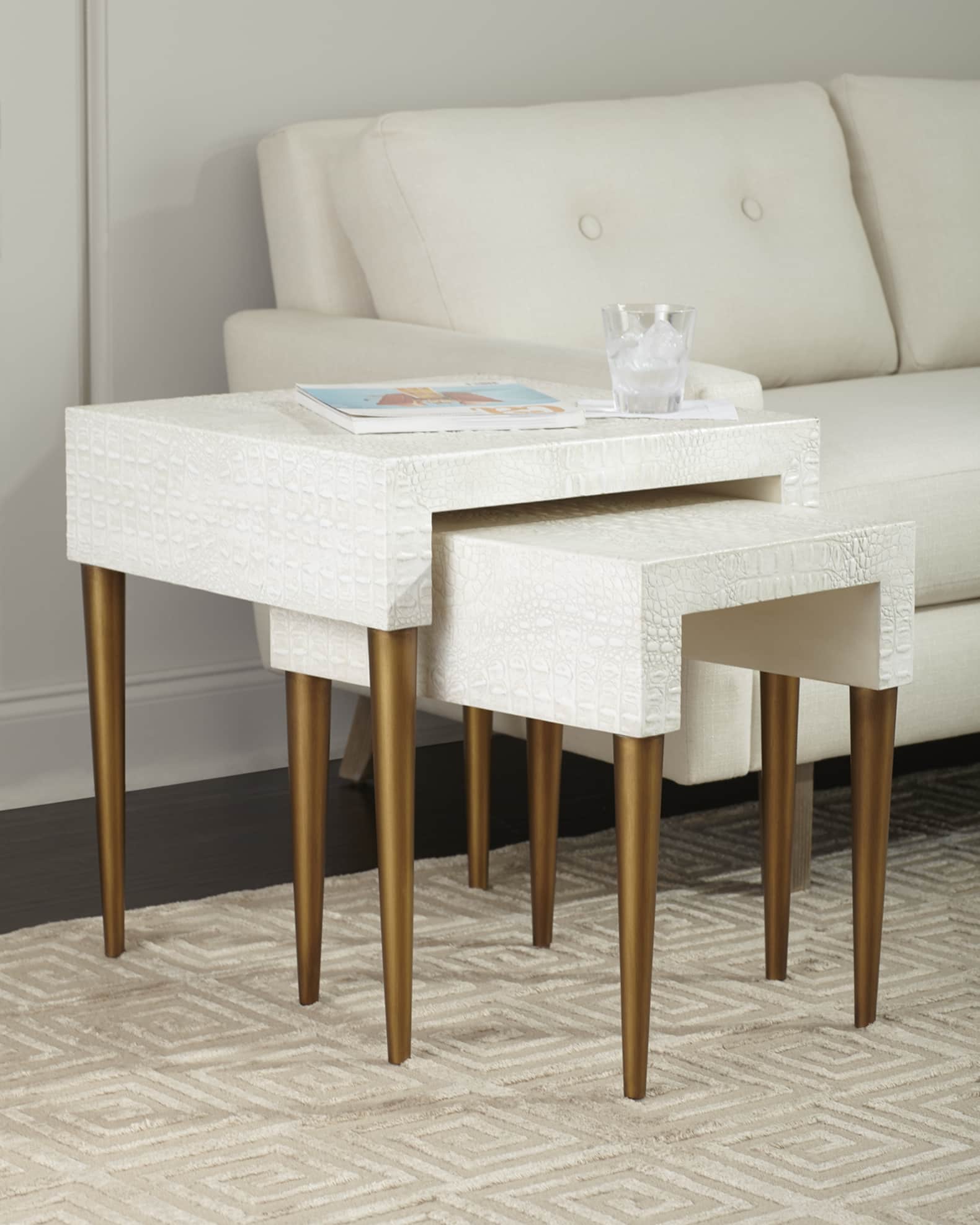 John-Richard Collection Kano Nesting Tables | Neiman Marcus