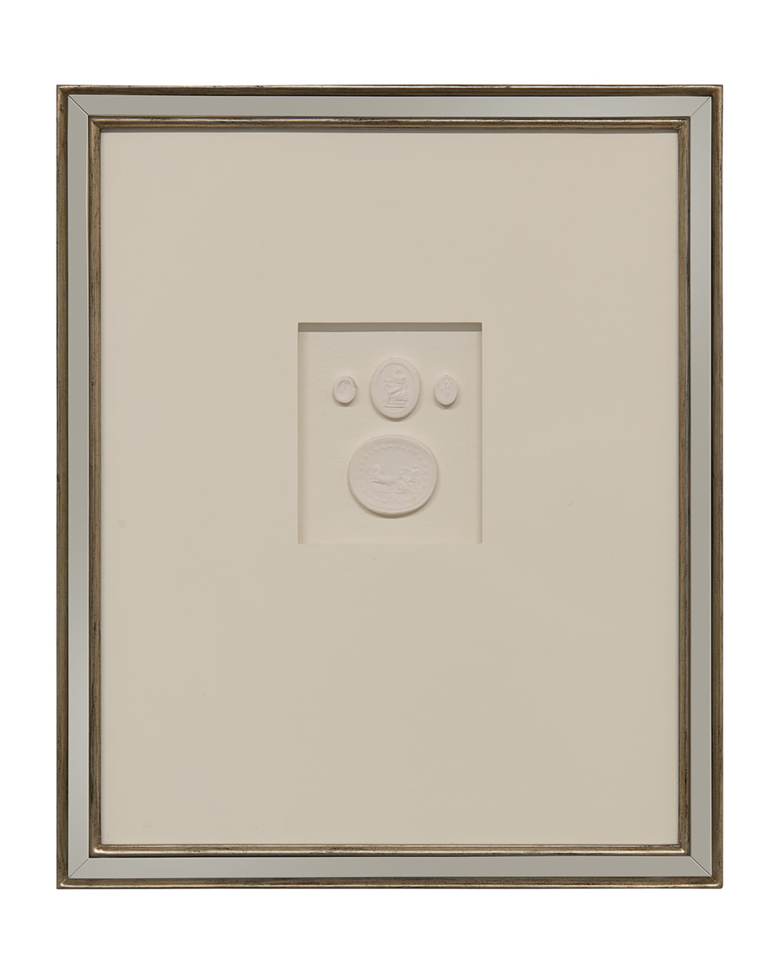 JohnRichard Collection "Intaglio VII" Ivory Wall Decor Neiman Marcus