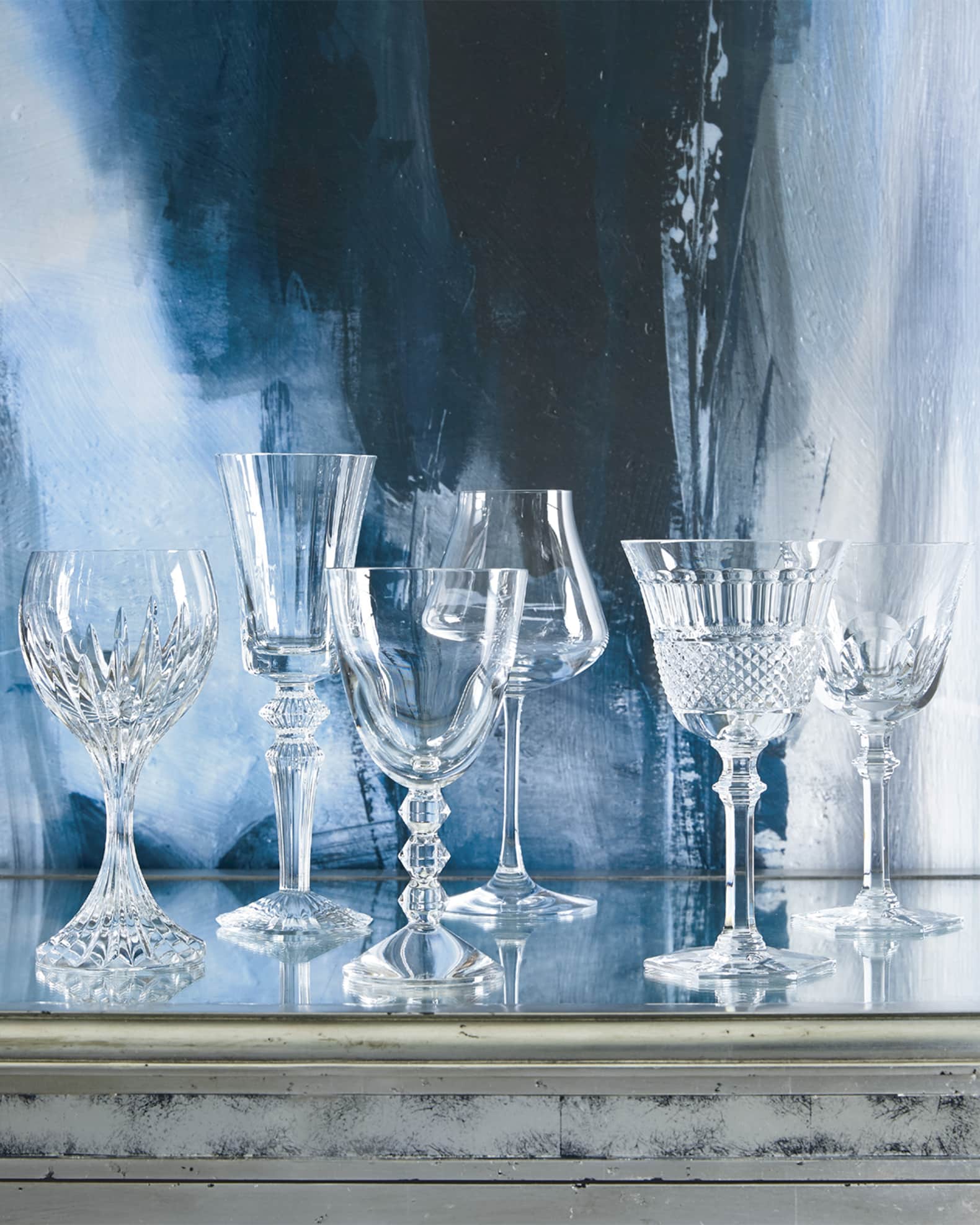 Baccarat Box of Assorted Wine Glasses, Set of 6 | Neiman Marcus