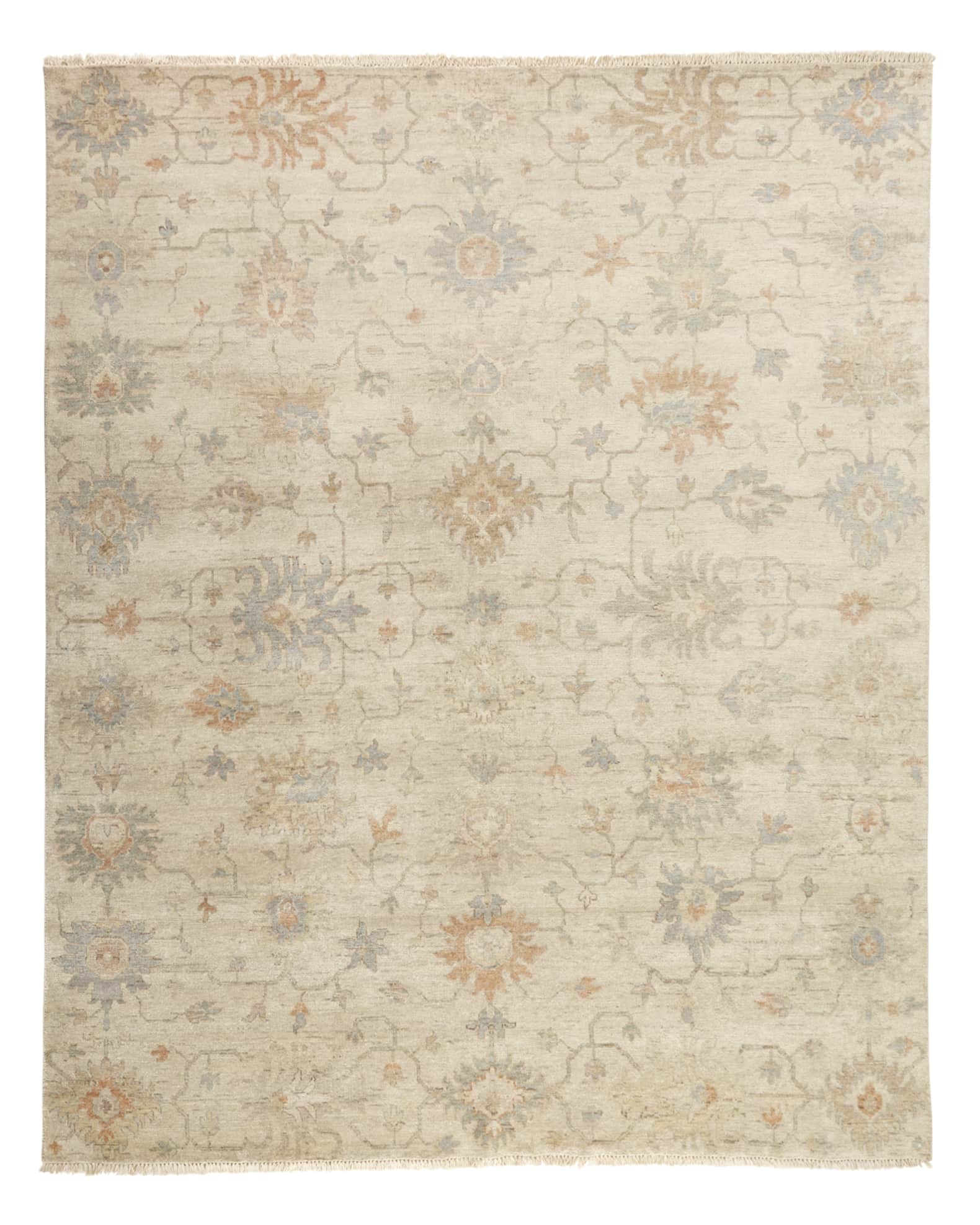 Mykia Hand-Knotted Oushak Rug 1