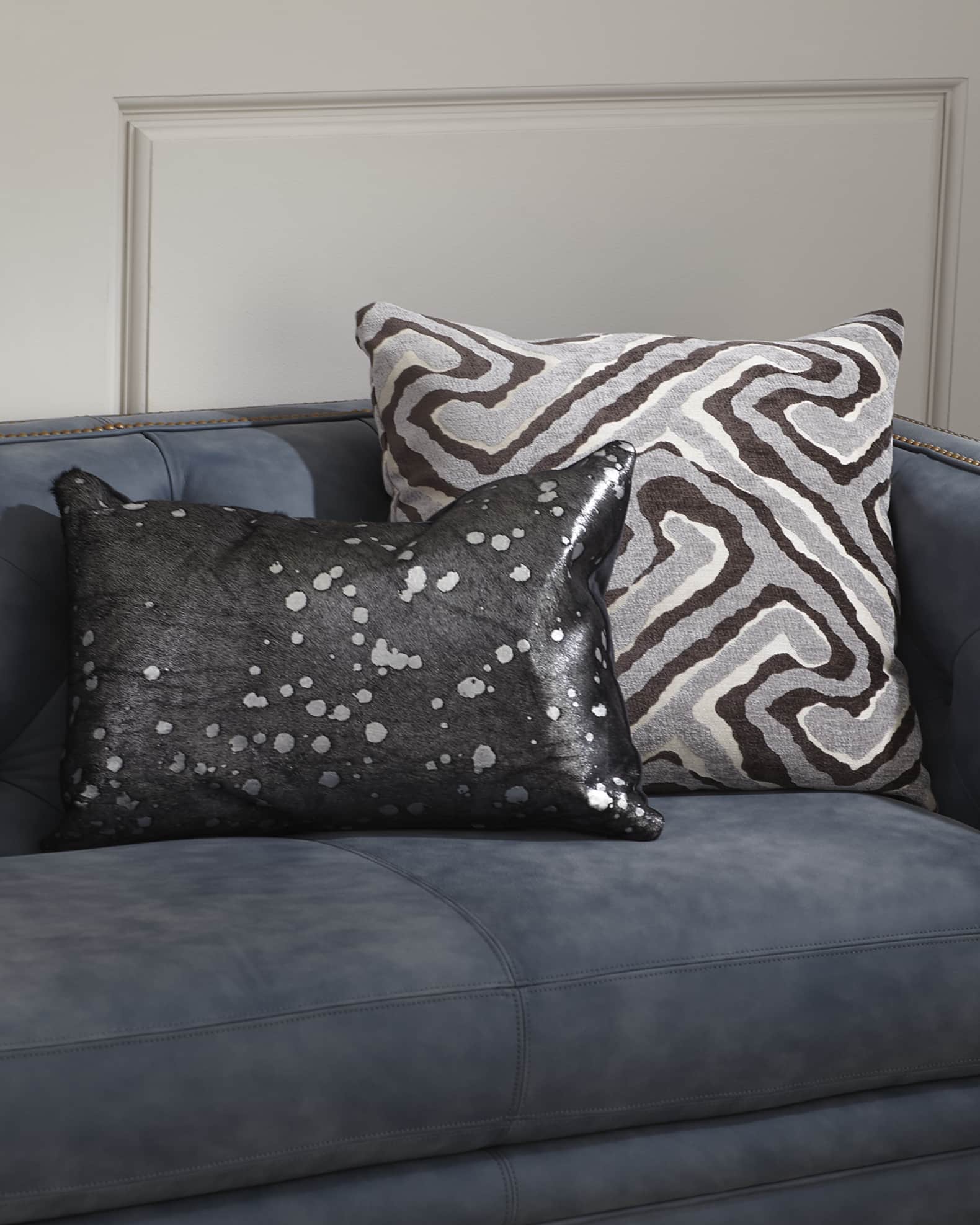 Jillian Tufted Leather Sofa 90" 1