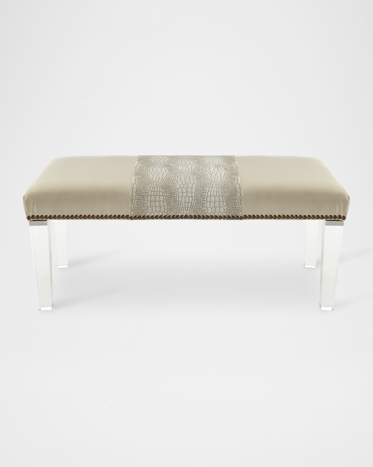 Serendipity Leather Colorblock Bench 0