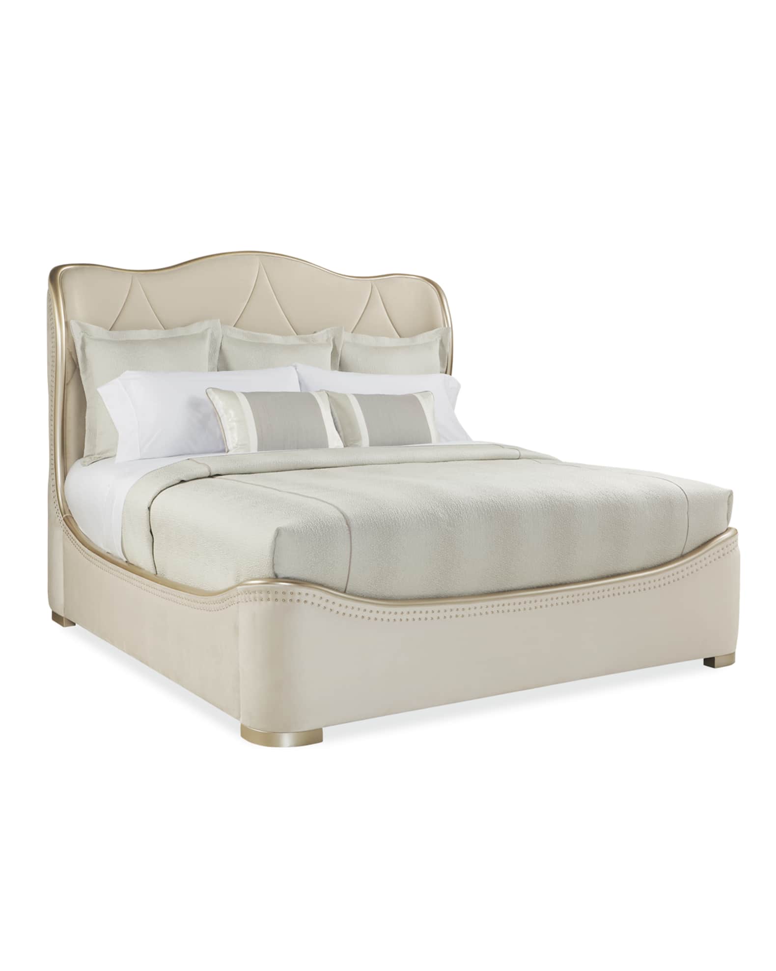 caracole Adela Upholstered Queen Bed Neiman Marcus