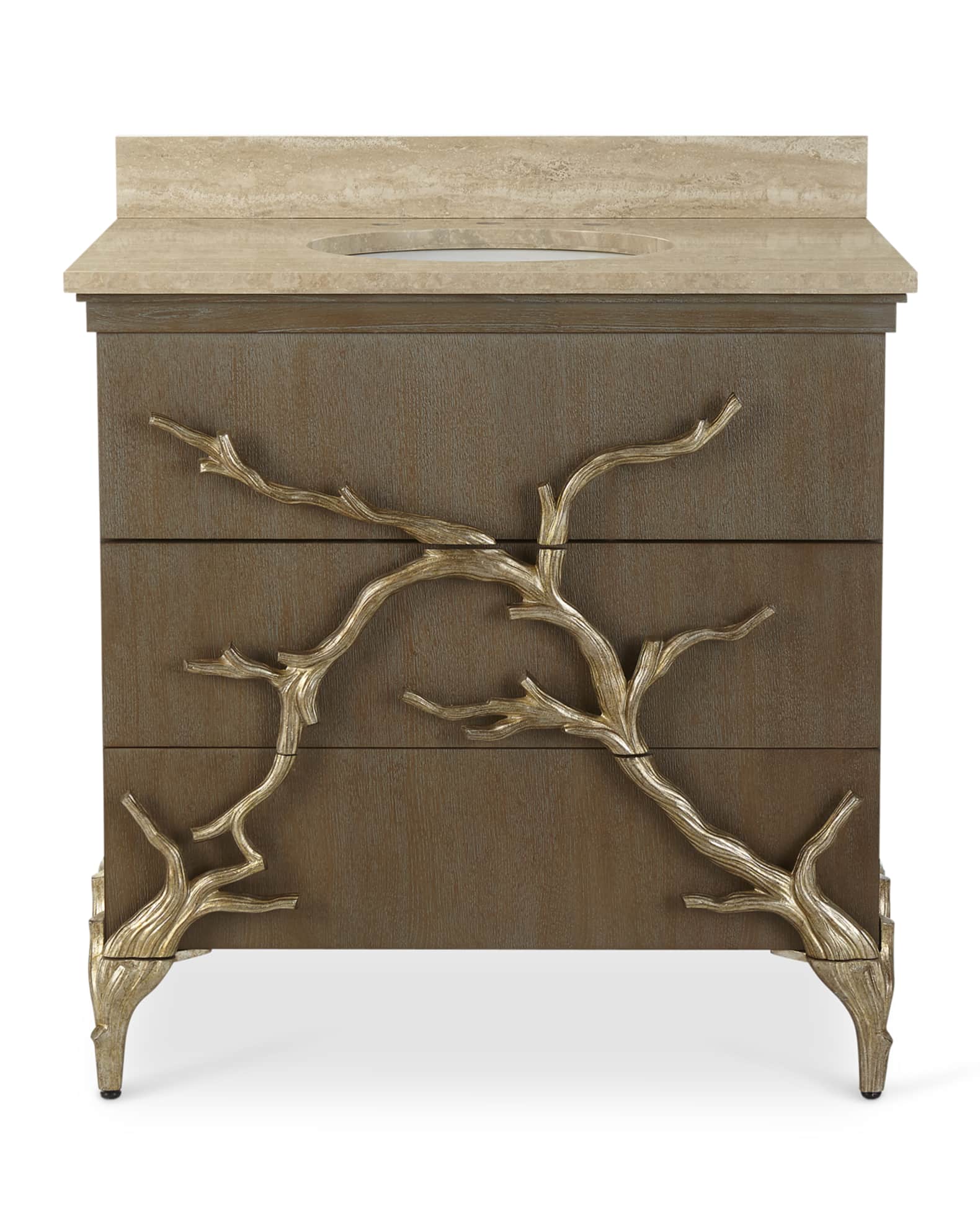 Ambella Branch Vanity with Porcelain Sink Neiman Marcus