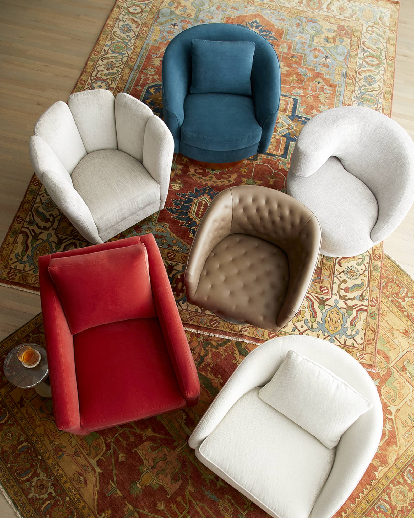 Arabella Right-Arm Swivel Chair 1